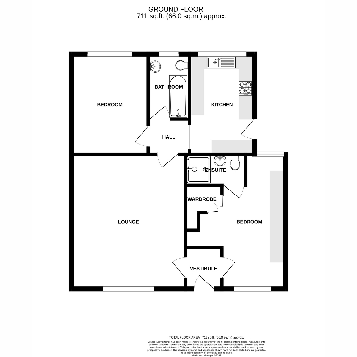6, Bank Street, Prestwick floorplan
