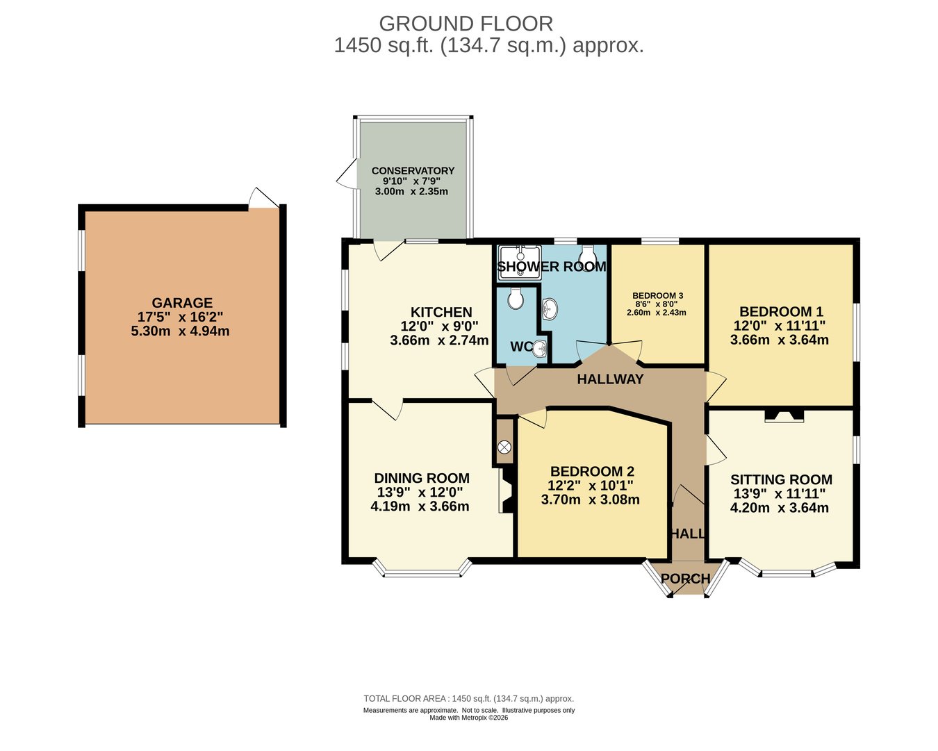 1, Ivy Road, Wimborne floorplan