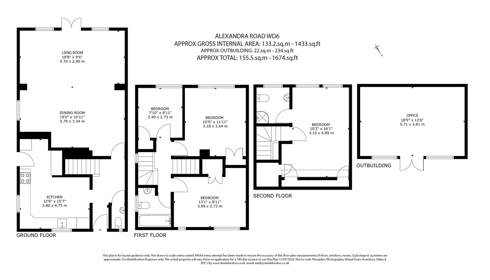 51, Alexandra Road, Borehamwood floorplan
