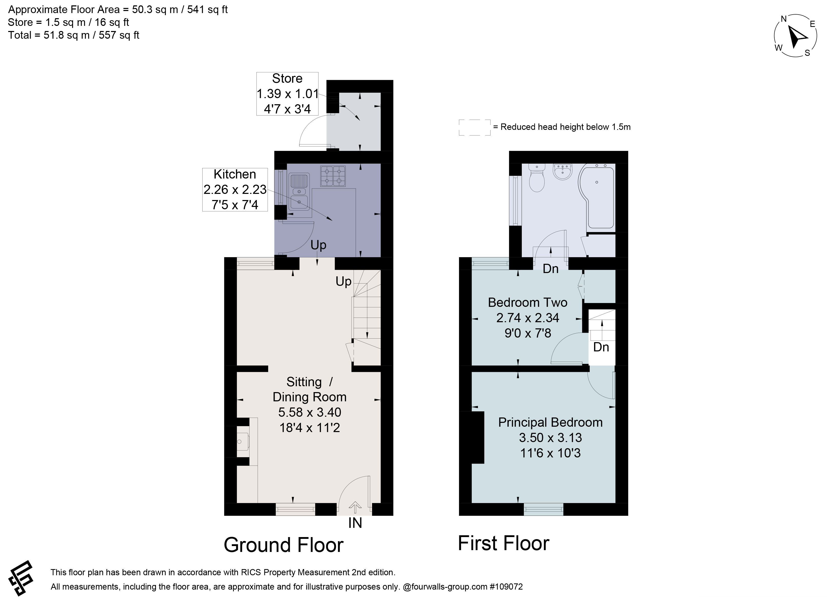 21, Front Street, Luton floorplan