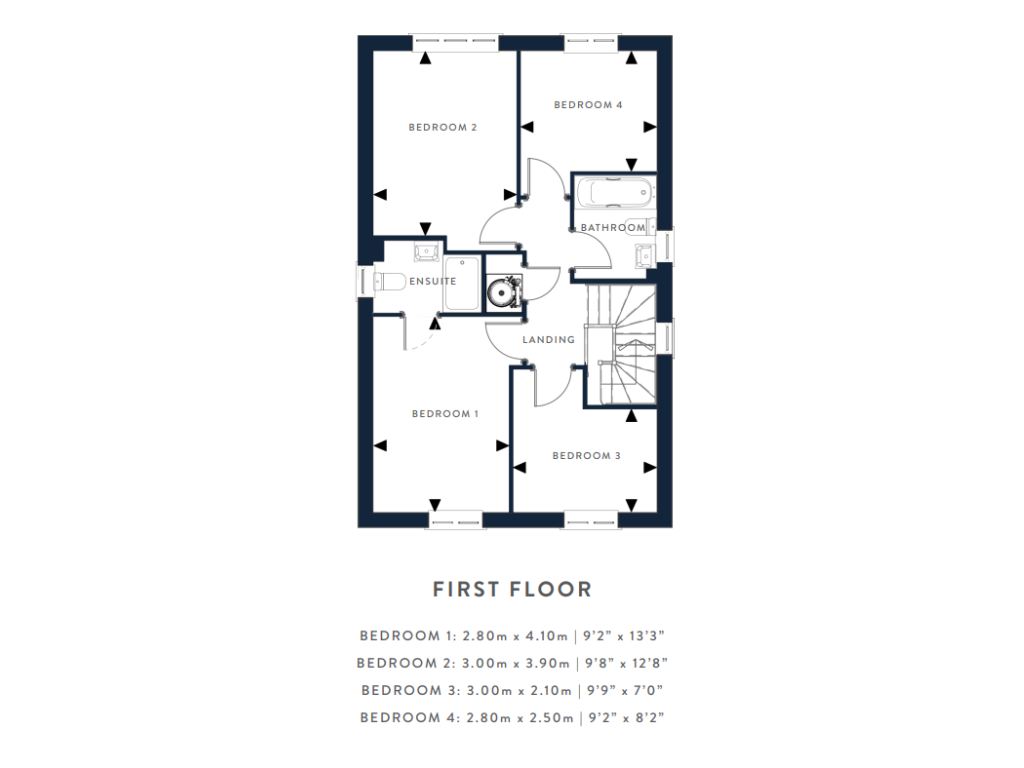 Plot 46, The Littaford, Frome Valley Road, Crossways floorplan