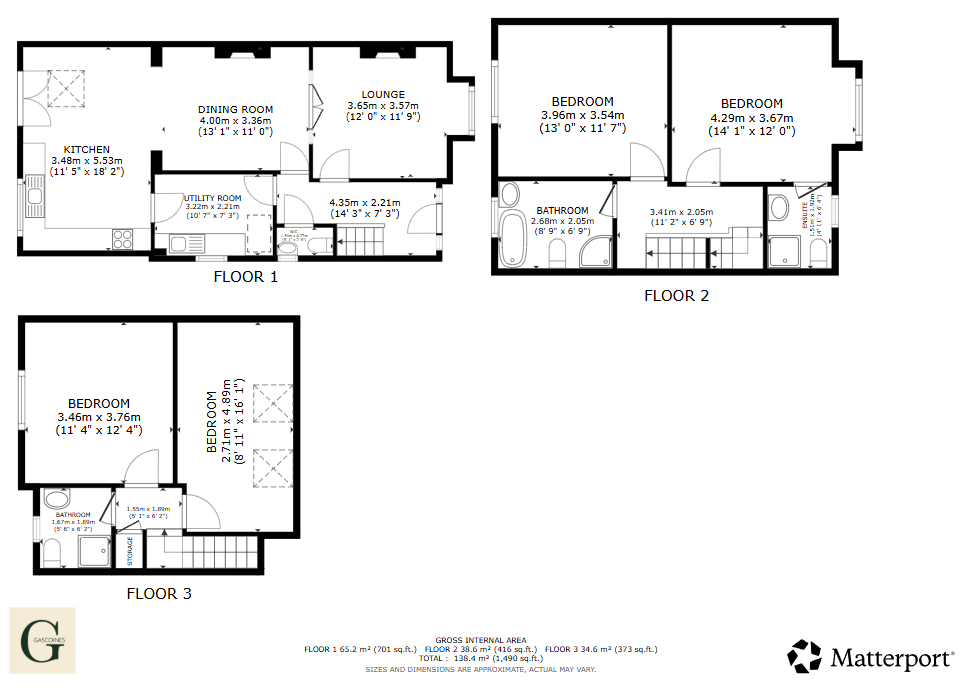 273, Moor Road, Nottingham floorplan