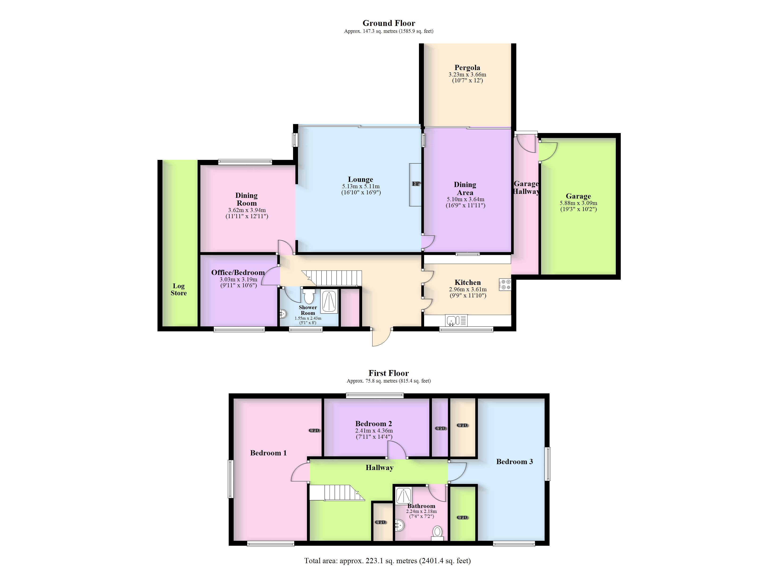 Carreg Afon, Dole, Bow Street floorplan
