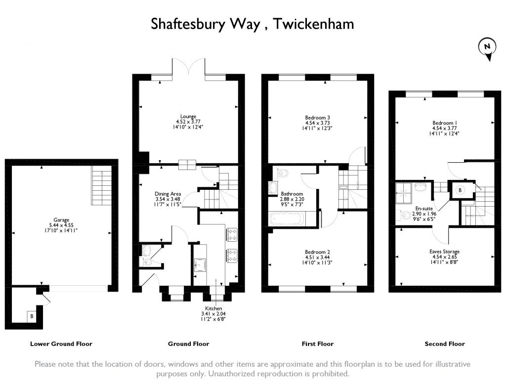 3 Bedrooms Terraced house for sale in Shaftesbury Way, Twickenham TW2