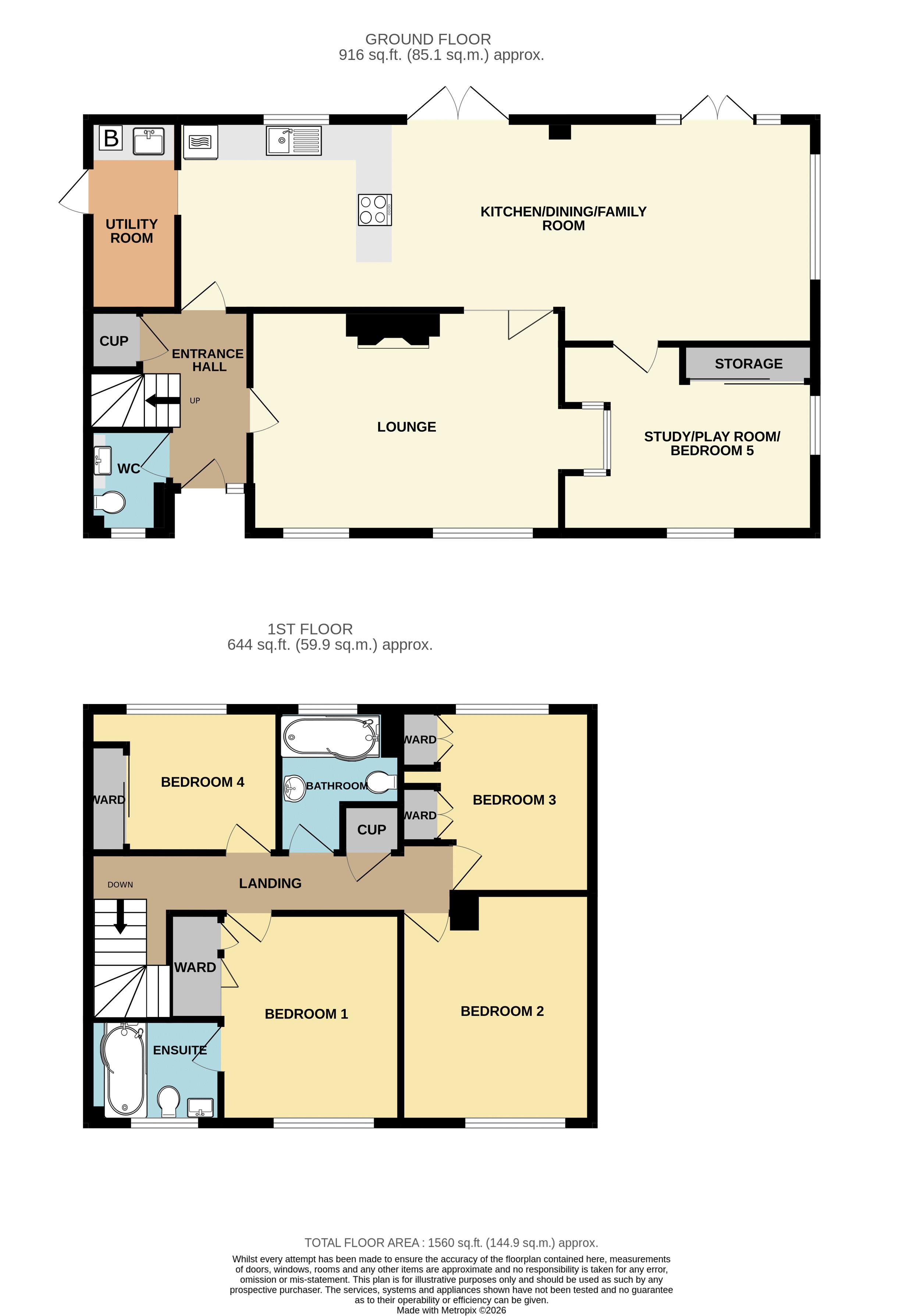 88, Warrilow Close, Weston-Super-Mare floorplan