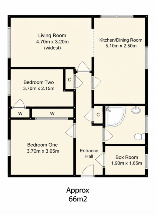 Flat 1, Lanark Road, Juniper Green, EH14 5EL floorplan