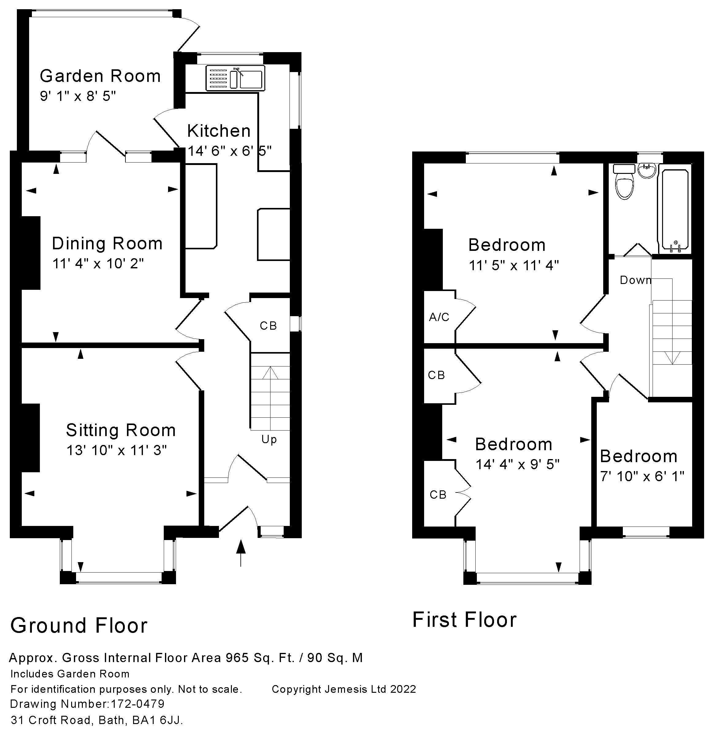 Croft Road, Bath BA1, 3 bedroom end terrace house for sale 61682877