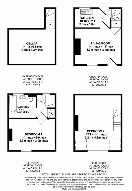 45, Guycroft, Otley floorplan