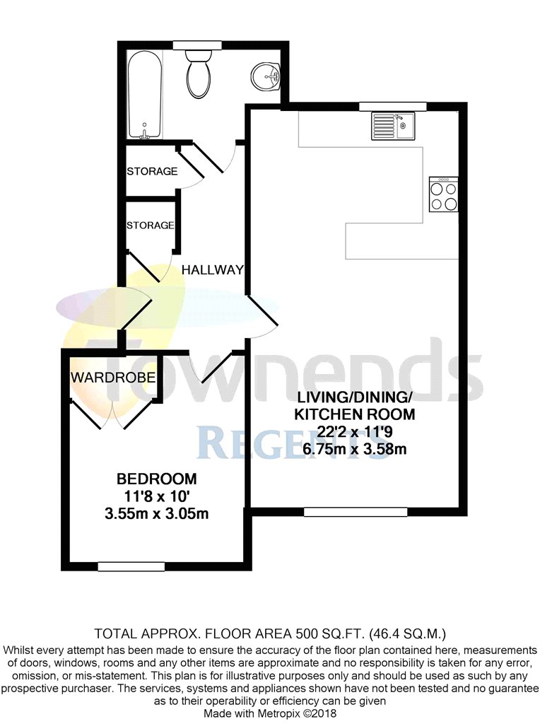 1 Bedrooms Flat for sale in Cedar Court, Heathlands Close, Sunbury-On-Thames TW16