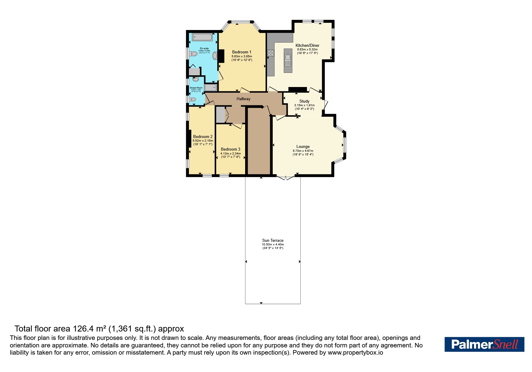 Flat 2 Caerlyon House, 11, Burnaby Road, Bournemouth floorplan