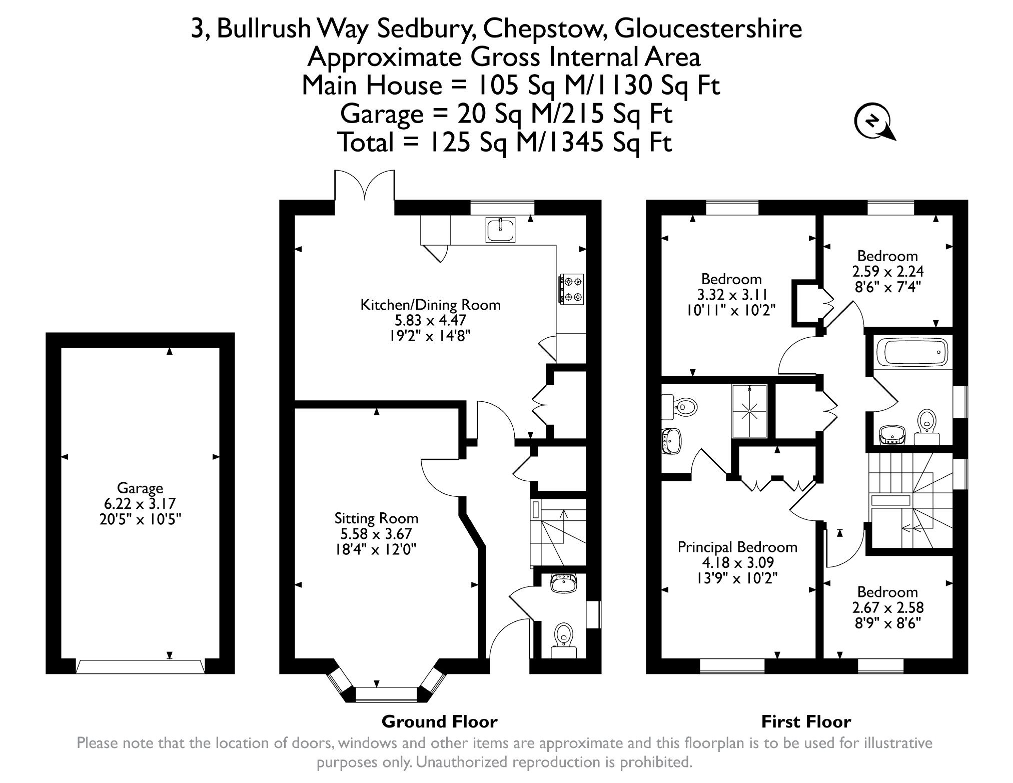 3, Bullrush Way, Sedbury, Chepstow floorplan