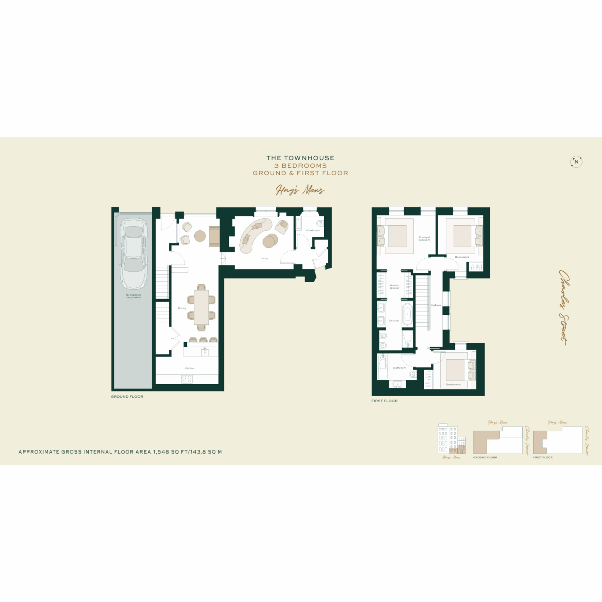 Flat Town House, 6, Charles Street, London floorplan