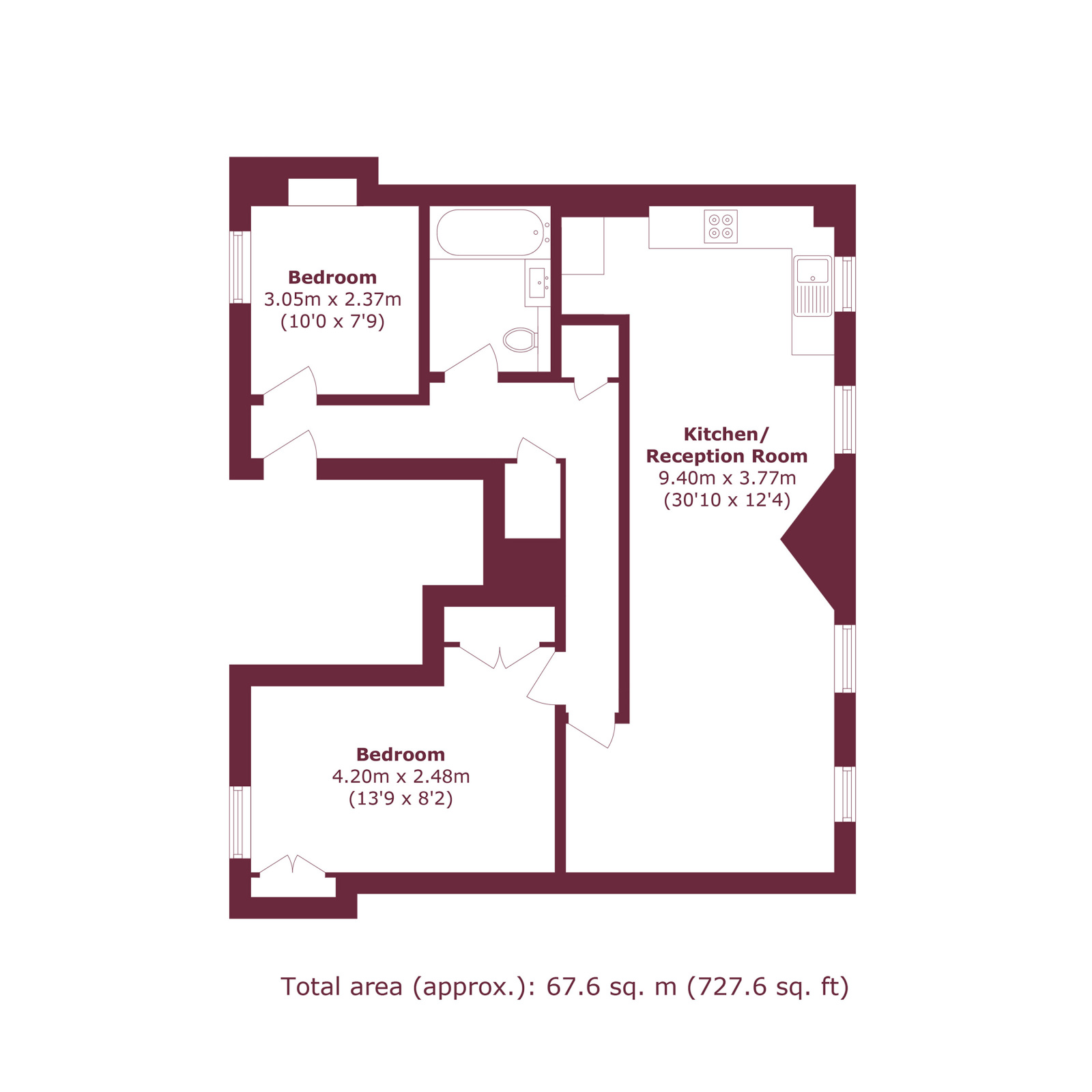 149, Wilmot Street, London floorplan