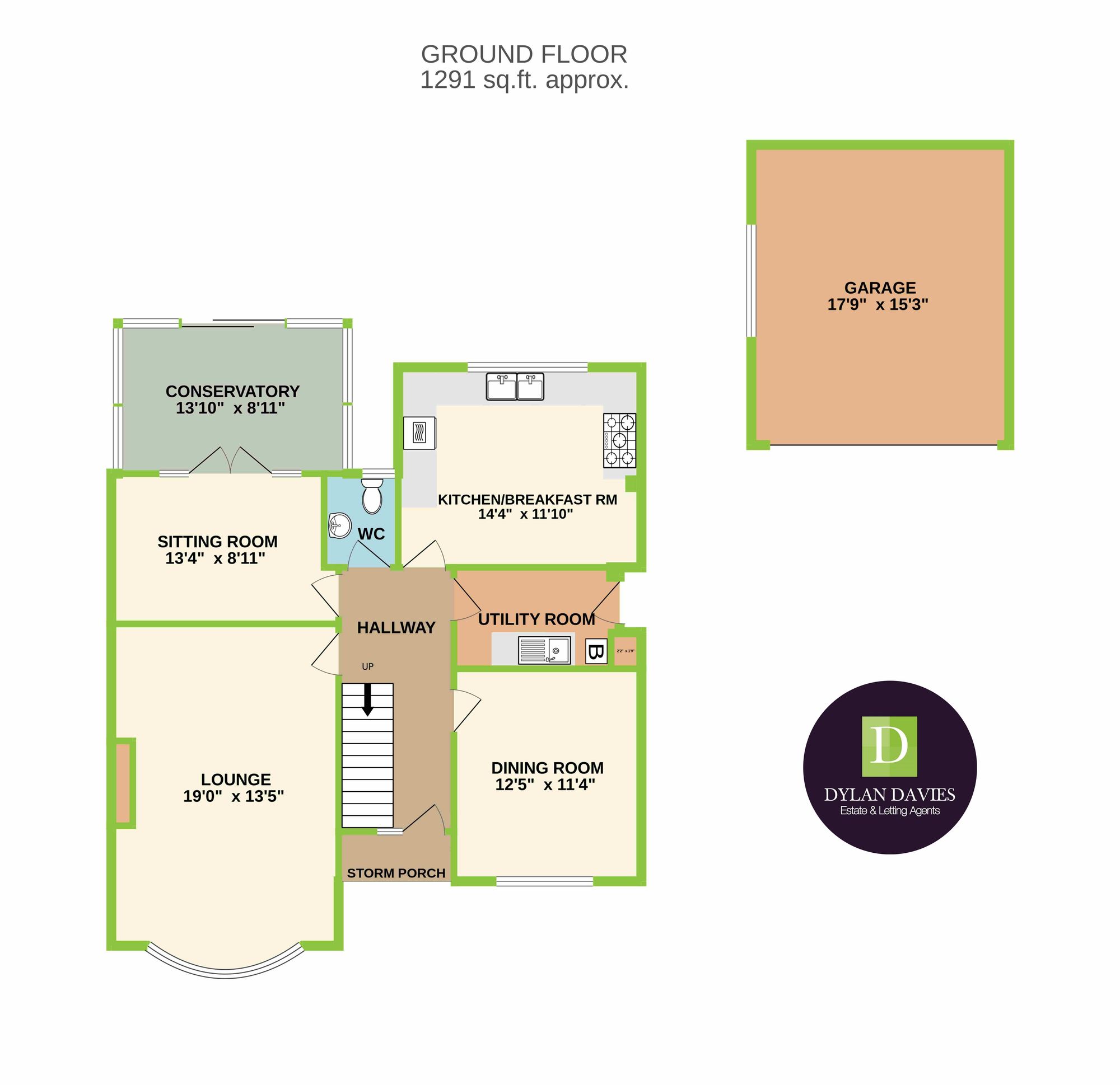 1 Forest Walk, Pontyclun floorplan