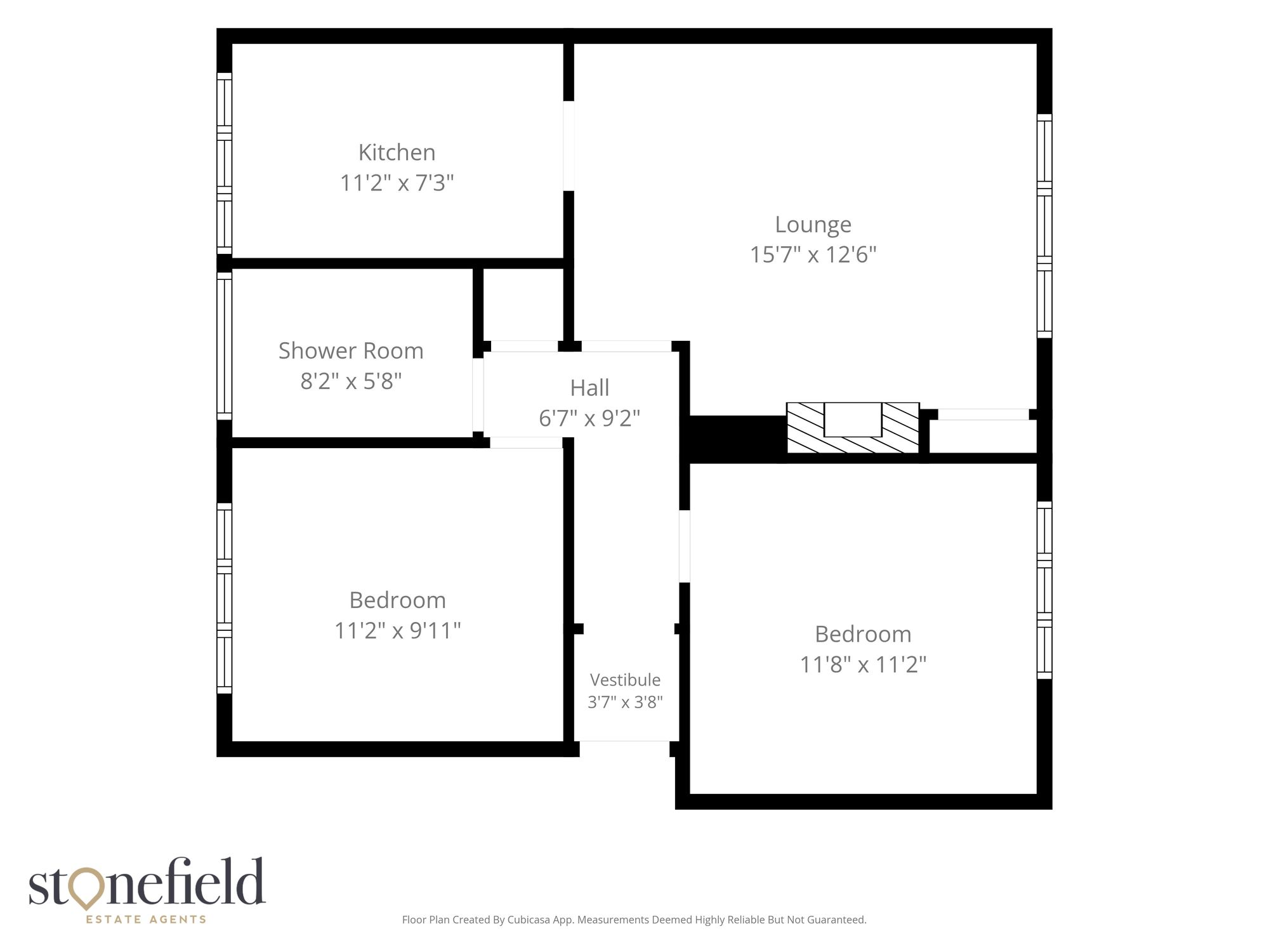 7d Callendar Place, Ayr floorplan