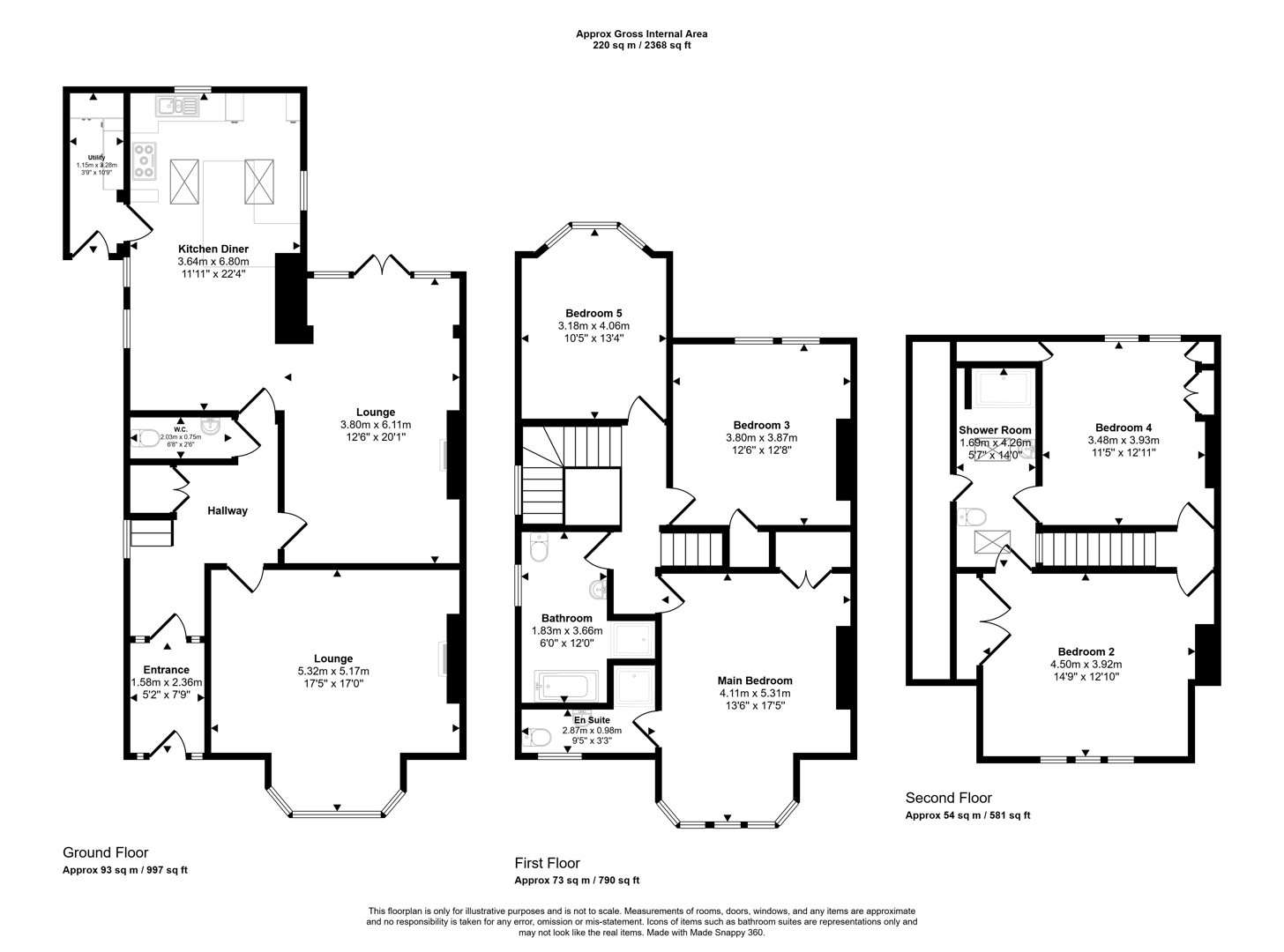 78, Pembroke Crescent, Hove floorplan