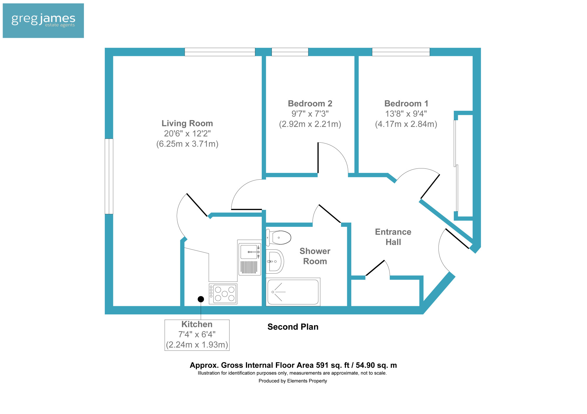 31 Farley Court,, Church Road East, Farnborough floorplan