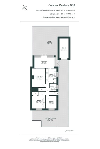 34, Crescent Gardens, Kent floorplan