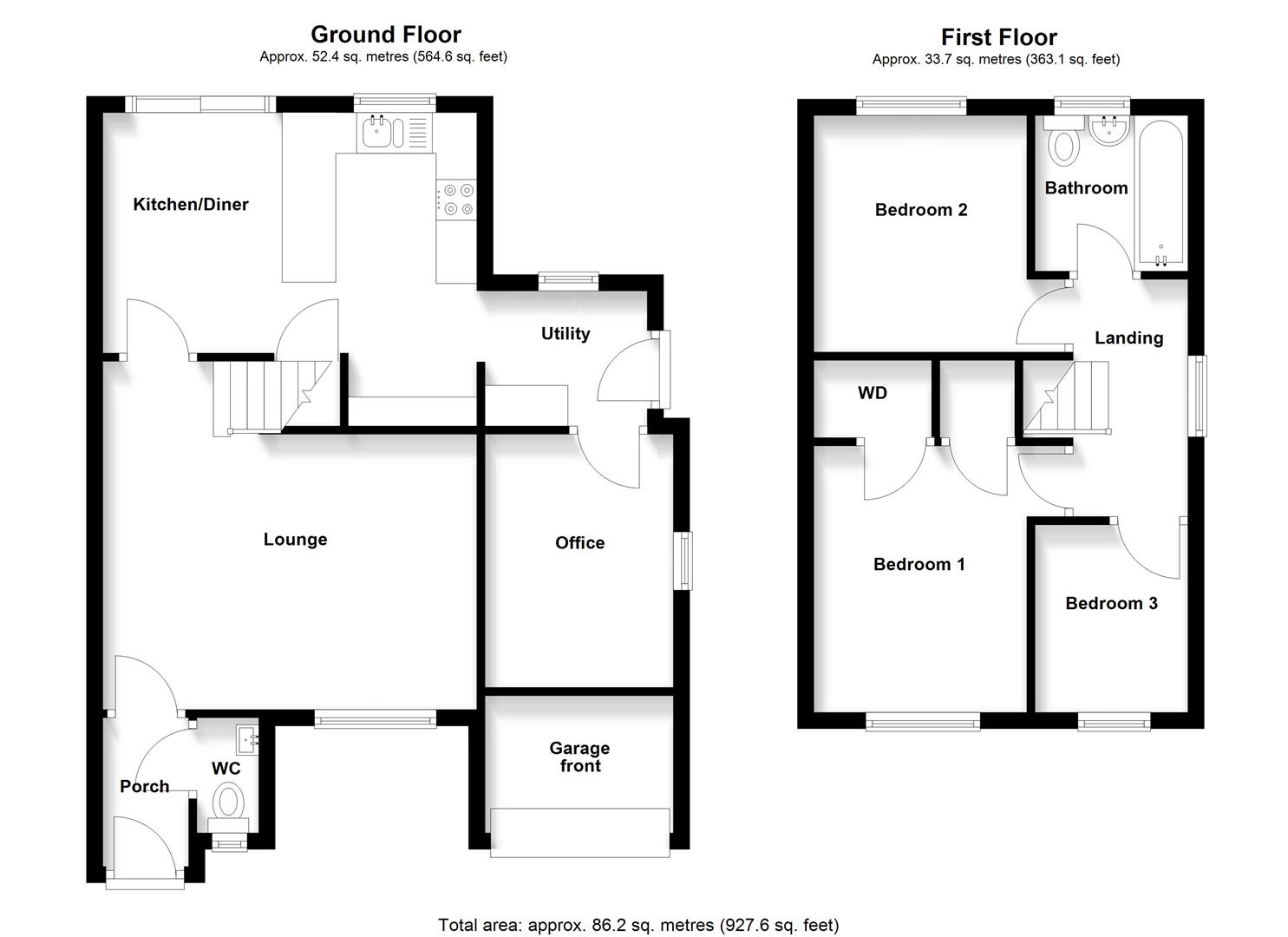 33, Jupiter Gate, Stevenage floorplan