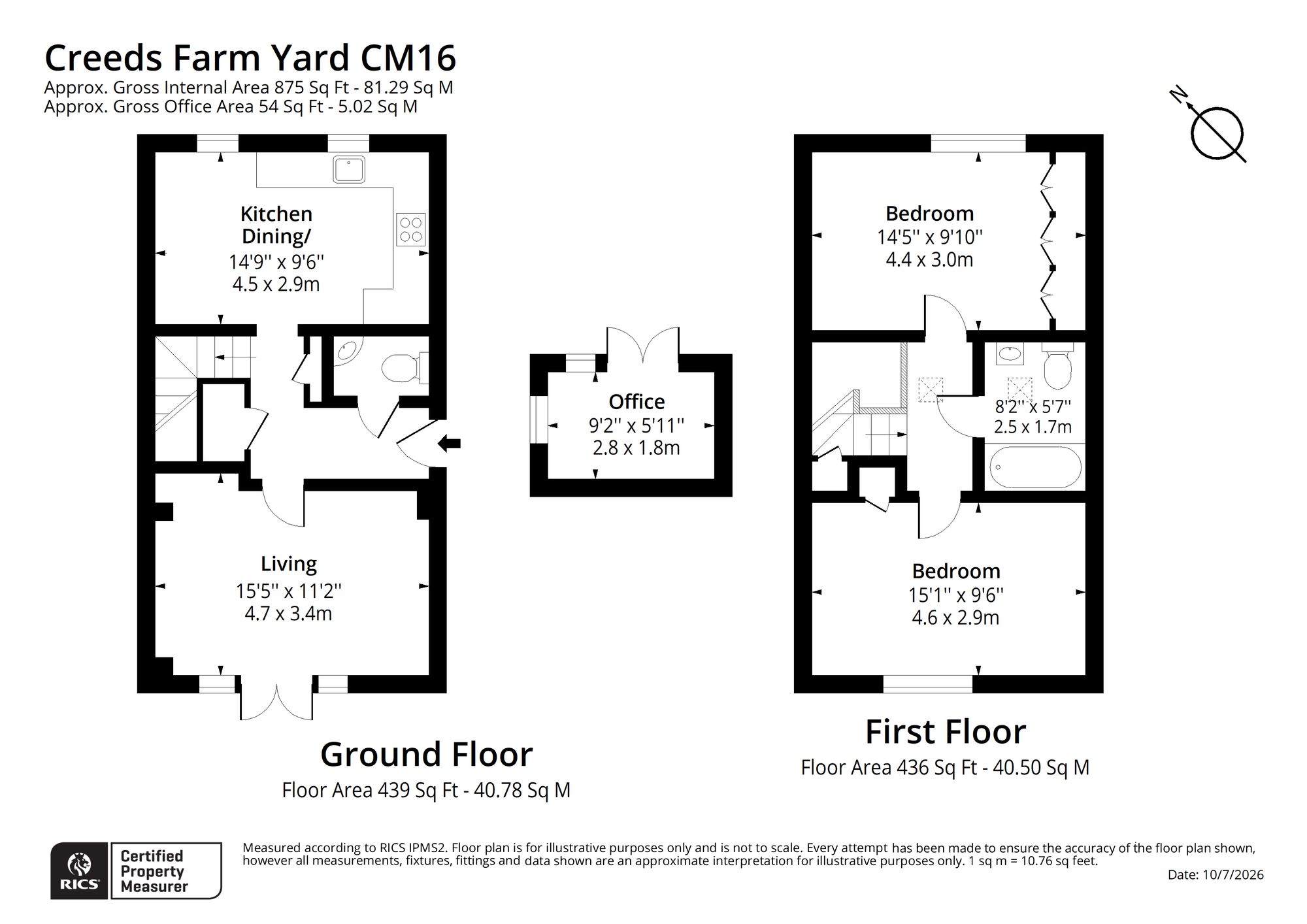 2 Creeds Farm Yard Bury Lane, Epping floorplan