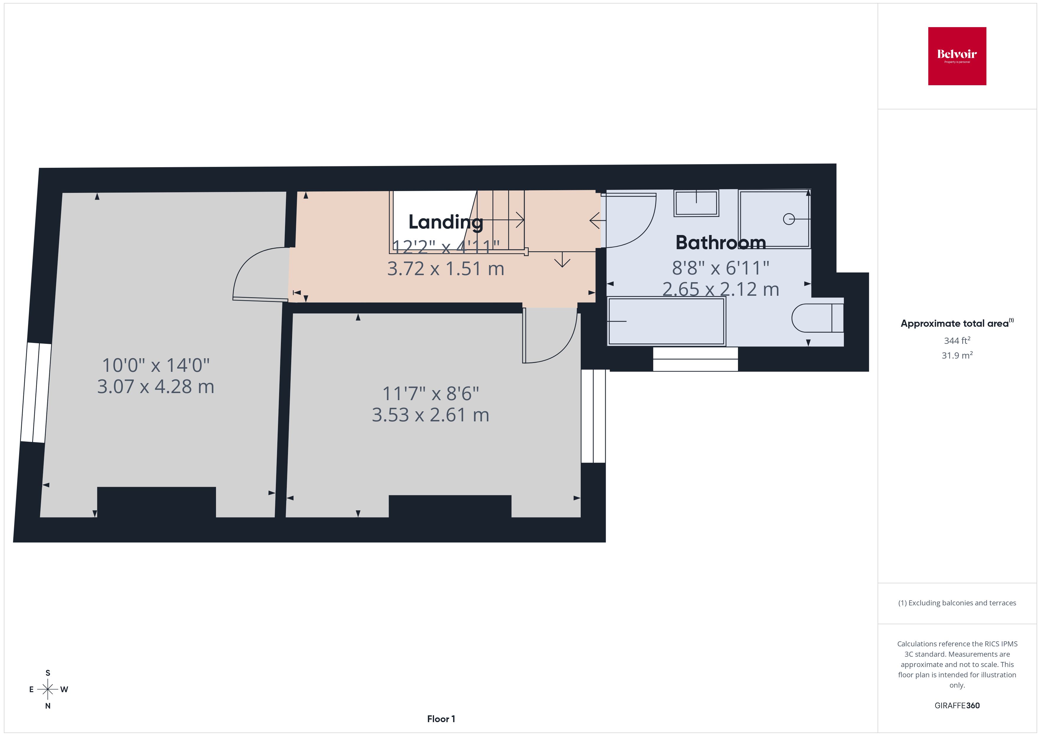 2, Castle Square, Swansea floorplan