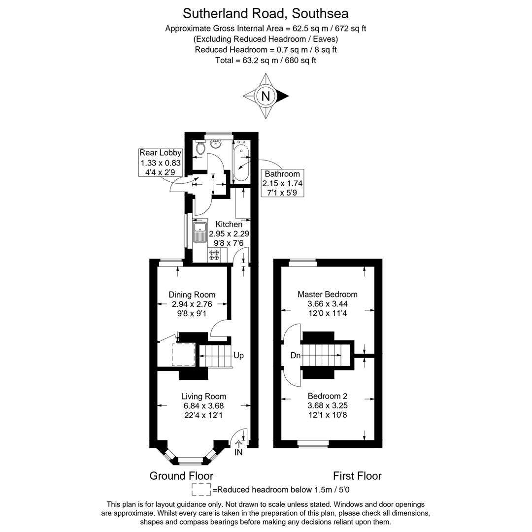 29, Sutherland Road, Southsea floorplan