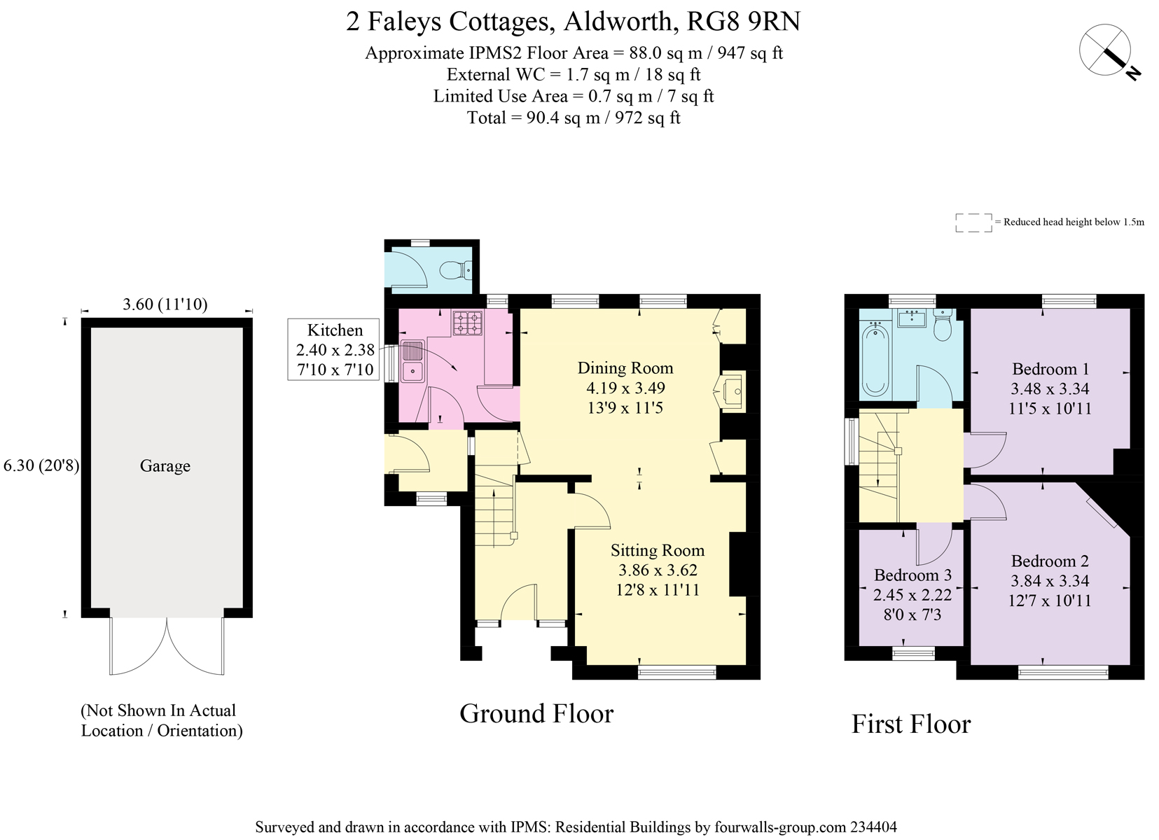 3 Bedrooms Semi-detached house for sale in 2 Faleys Cottages, Aldworth RG8