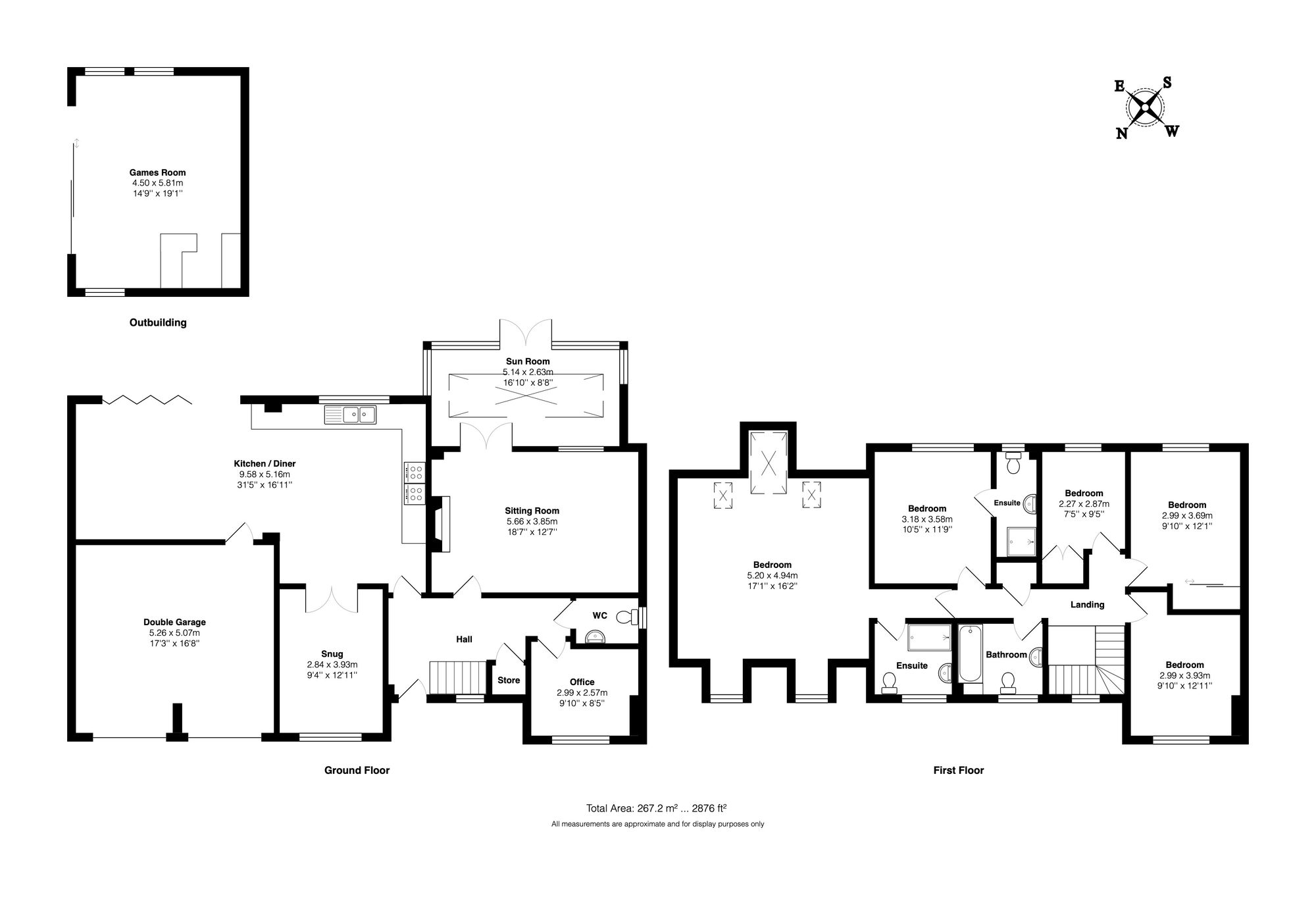 3 Upper Oaks Court, Tewkesbury floorplan