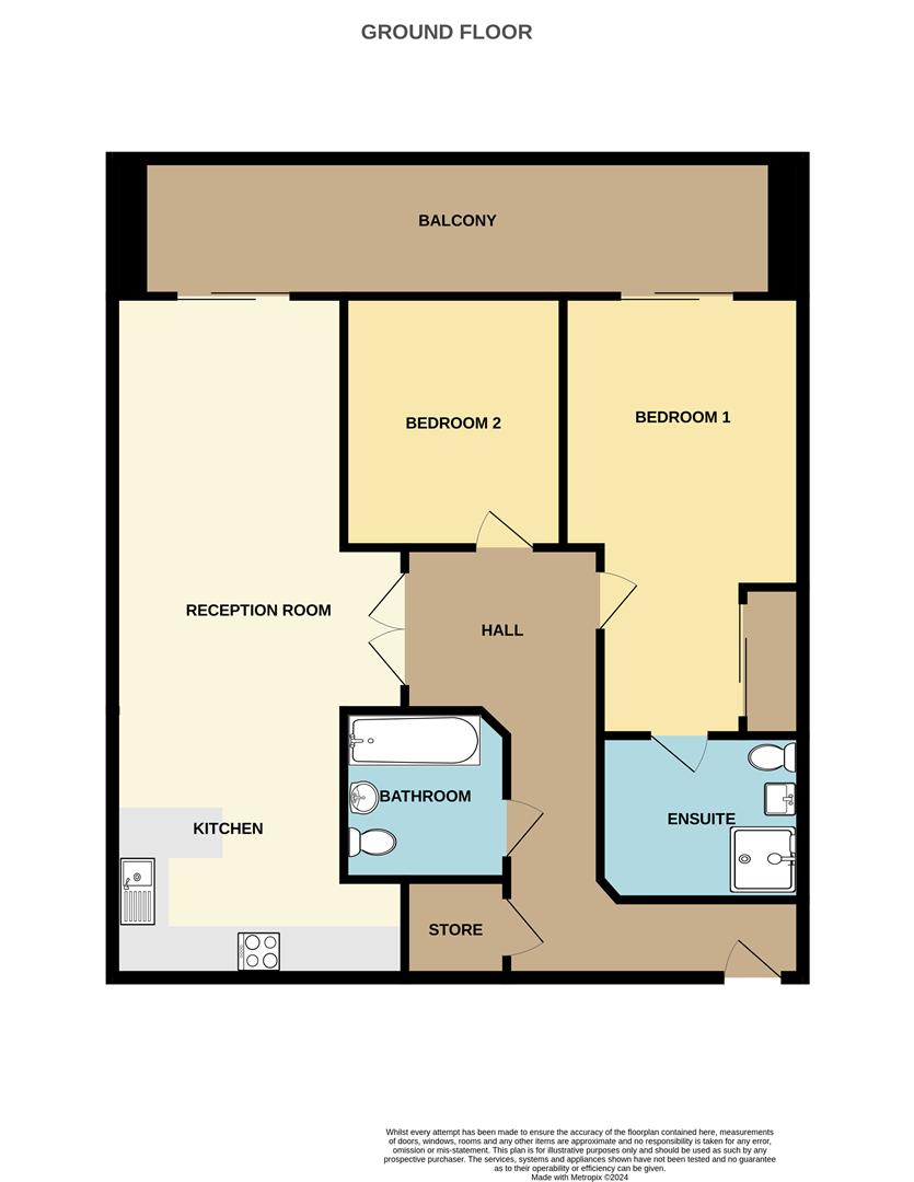 Apartment 27 Ocean House, Sea Road, Carlyon Bay floorplan