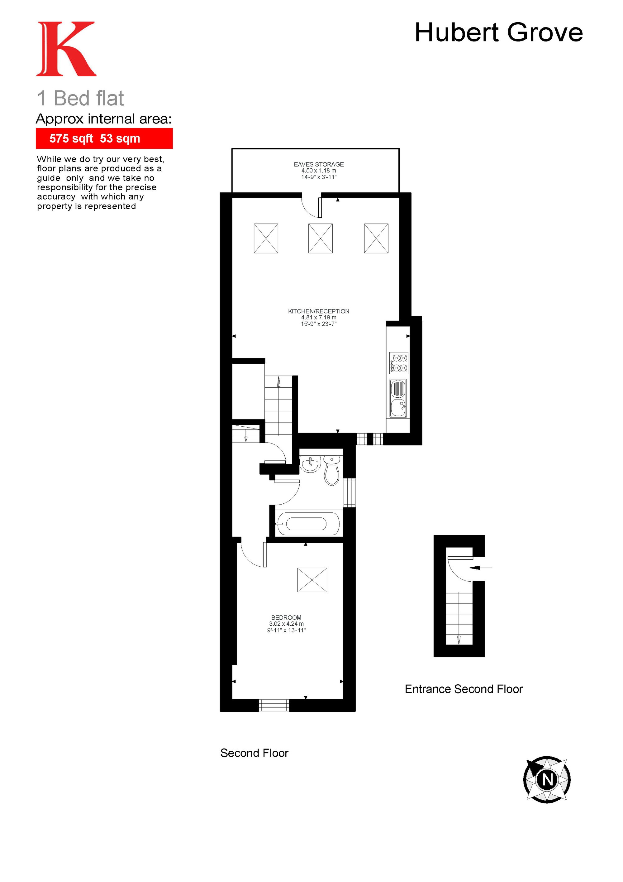 1 Bedrooms Flat for sale in Hubert Grove, London, London SW9