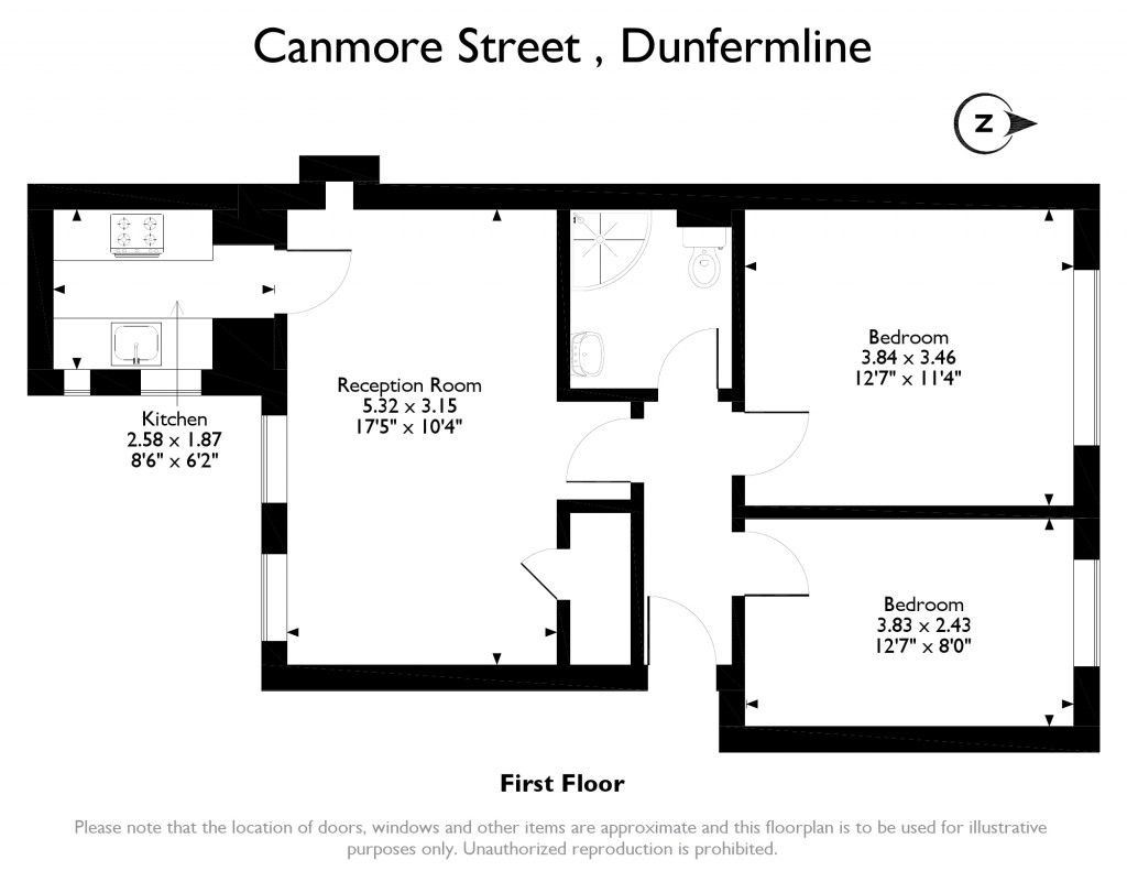 2 Bedrooms Flat for sale in Canmore Street, Dunfermline KY12