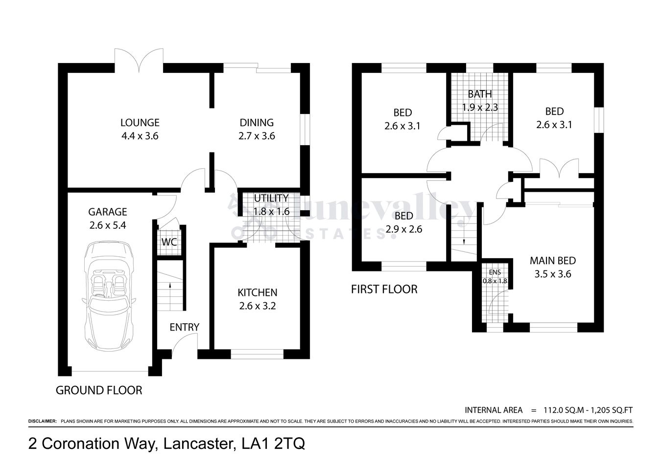 2, Coronation Way, Lancaster floorplan