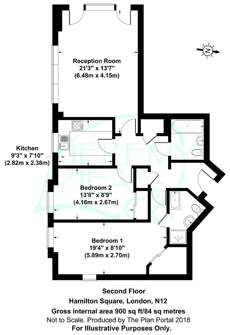 22, Hamilton Square, Sandringham Gardens, North Finchley floorplan