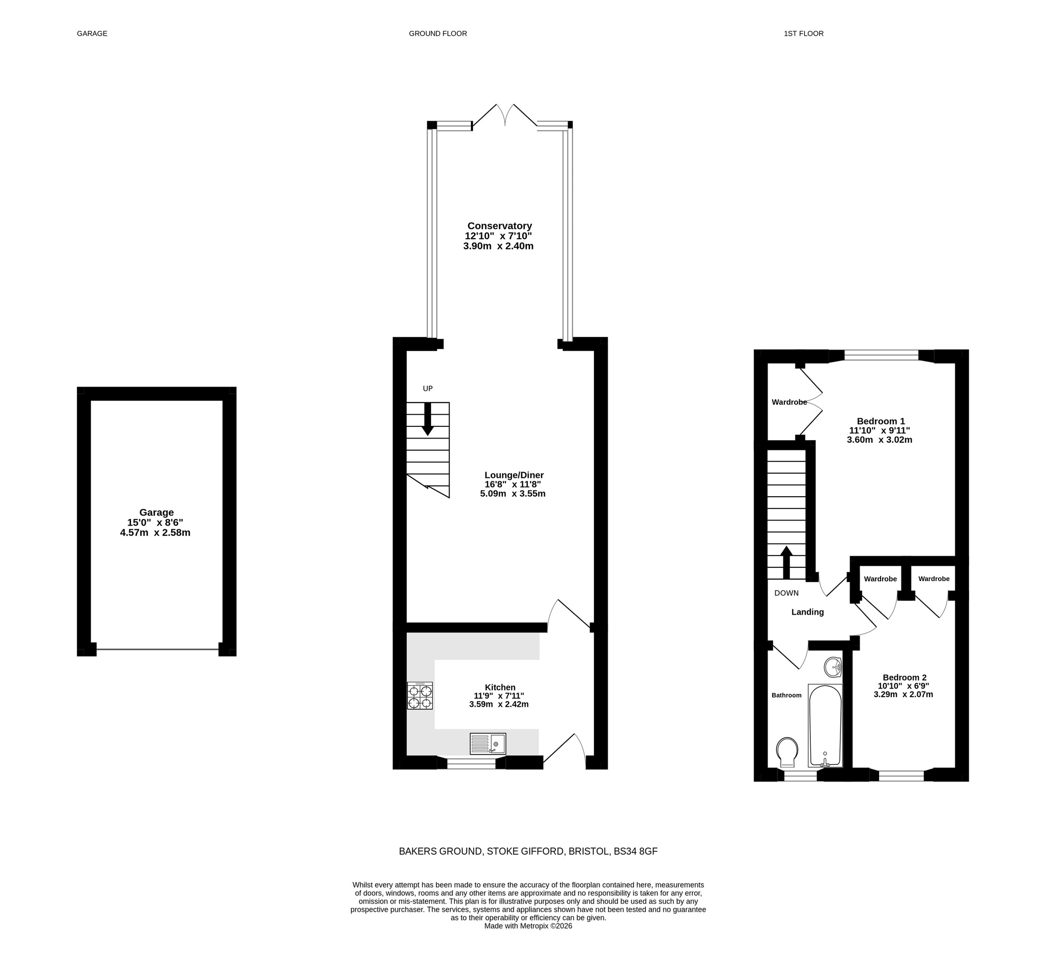 92 Bakers Ground, Bristol floorplan