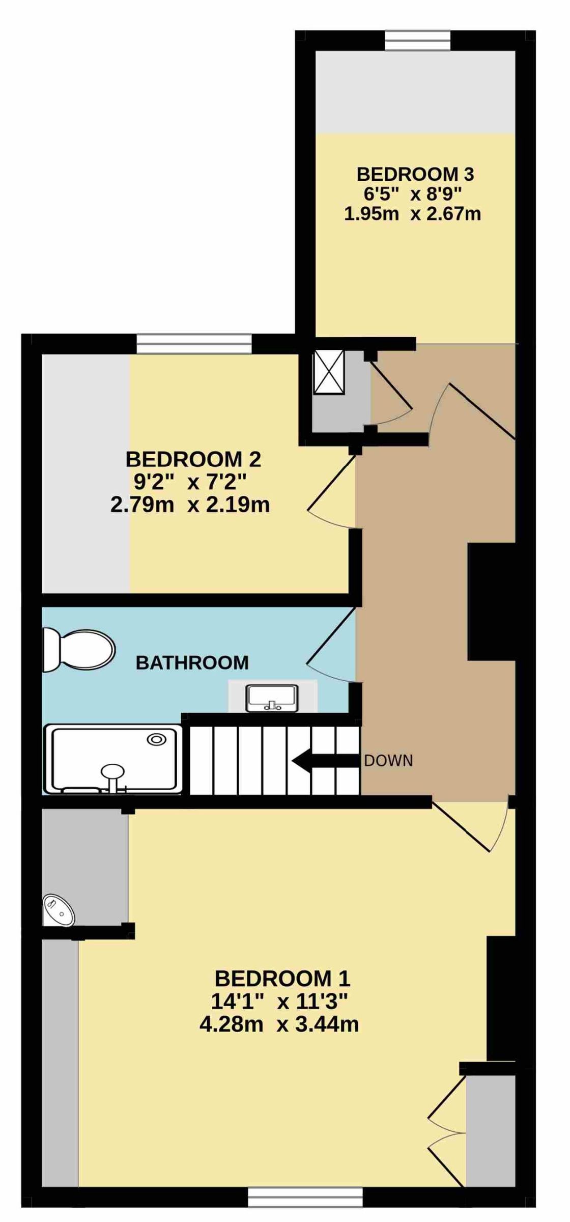 117 St. Johns Road, Faversham floorplan