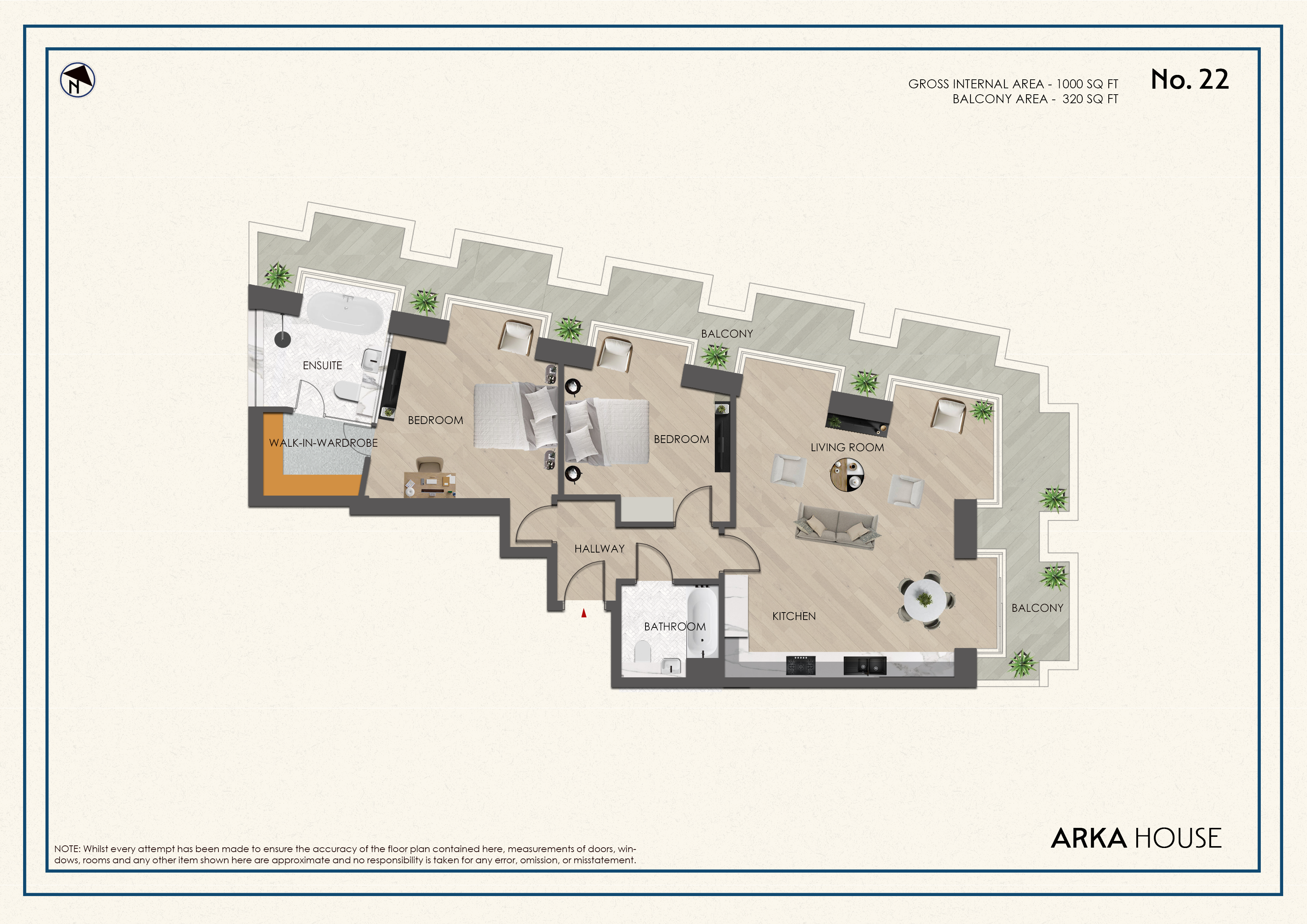 FLAT 22, High Road, London floorplan