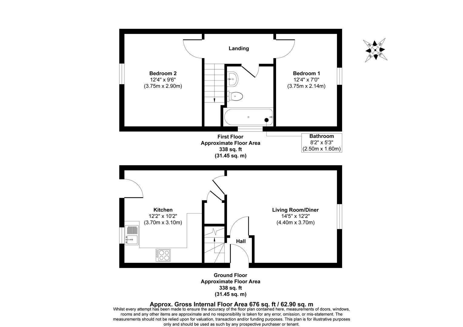 59, Blenheim Way, Peterborough floorplan