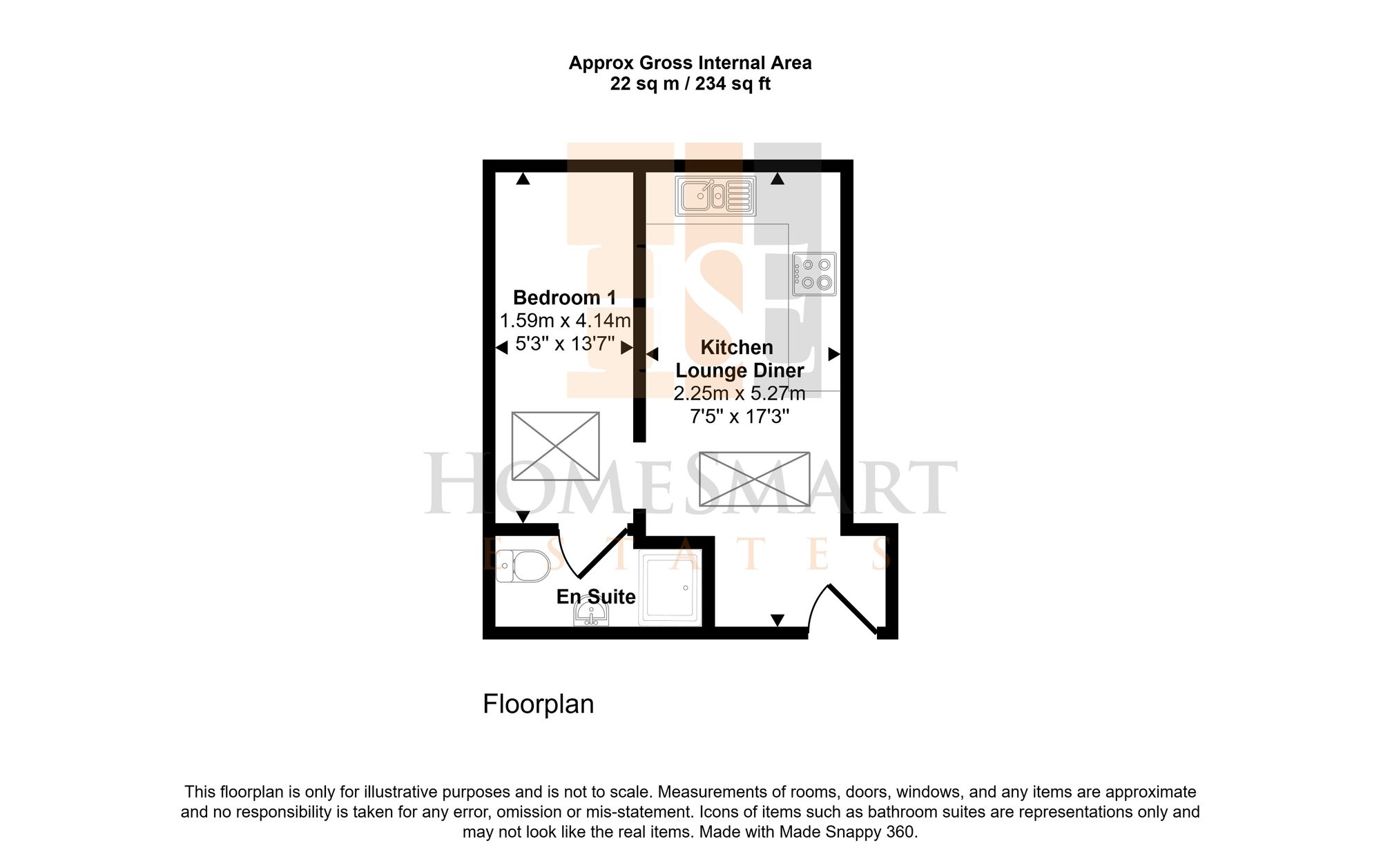242 Castleview House East Lane, Runcorn floorplan