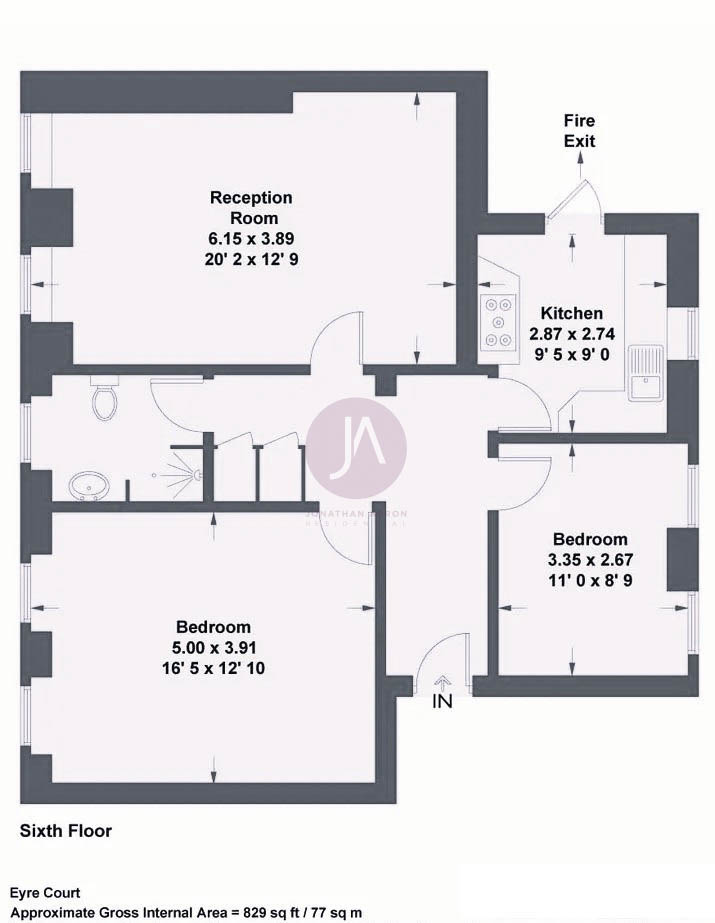 18,, Eyre Court, St. John's Wood floorplan