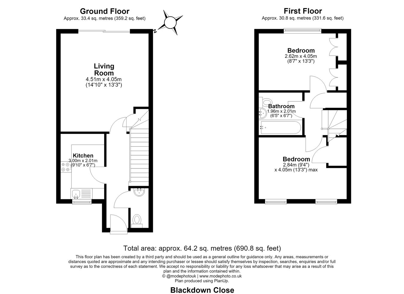14, Blackdown Close, Stevenage floorplan