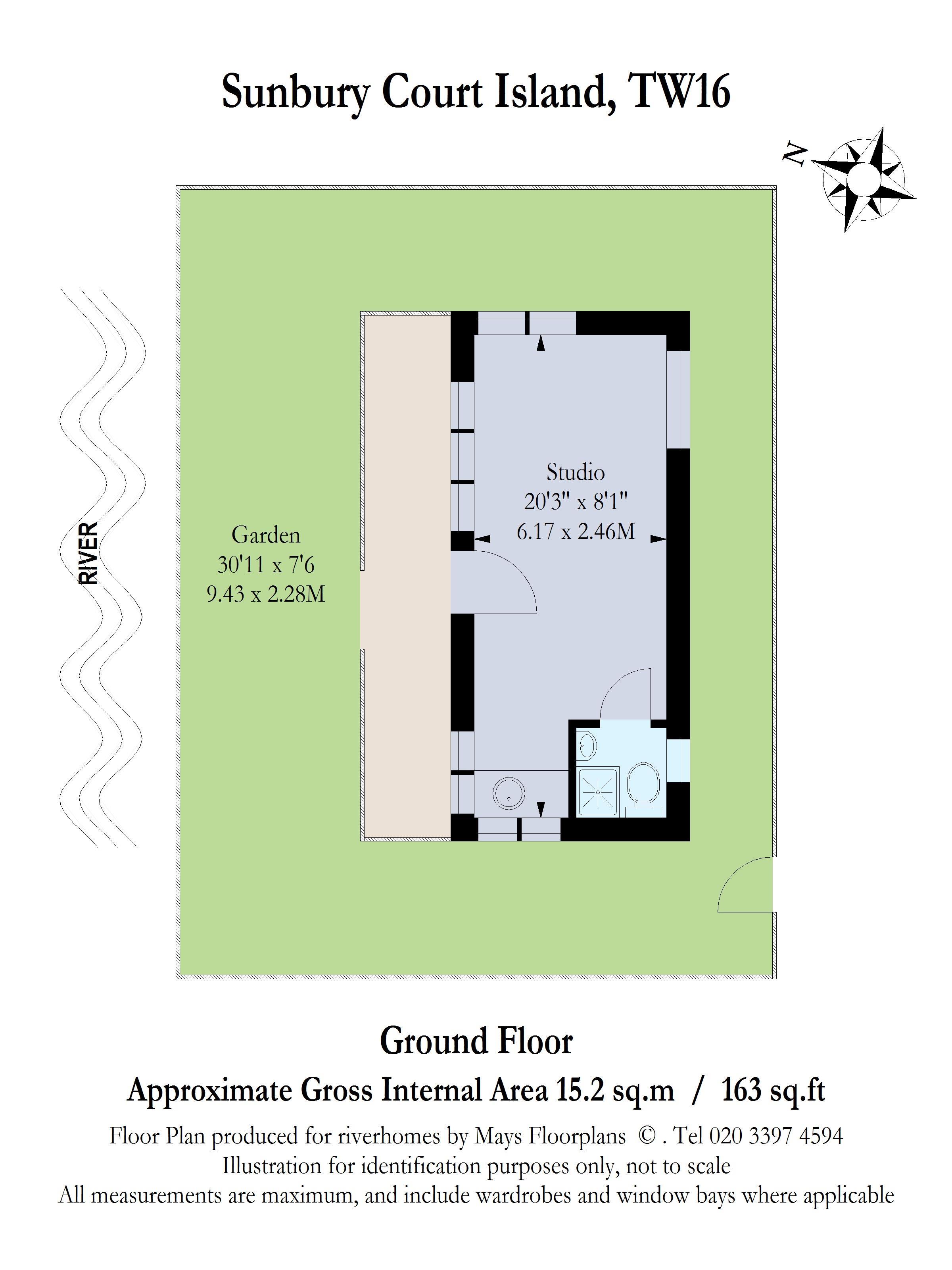 1 Bedrooms  for sale in Sunbury Island Court, Sunbury On Thames TW16