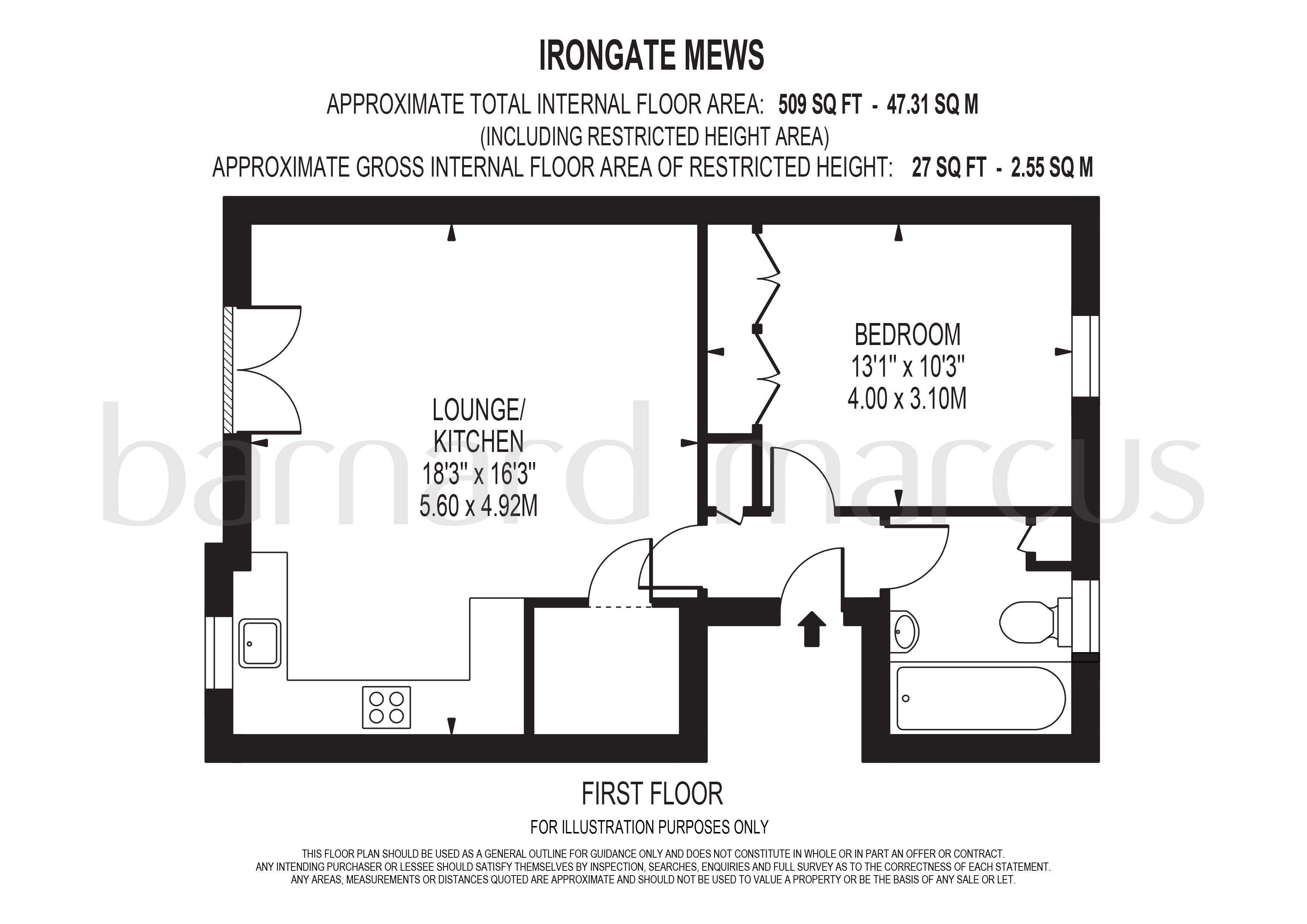 Flat 5 Irongate Mews, Brighton Road, Surbiton floorplan