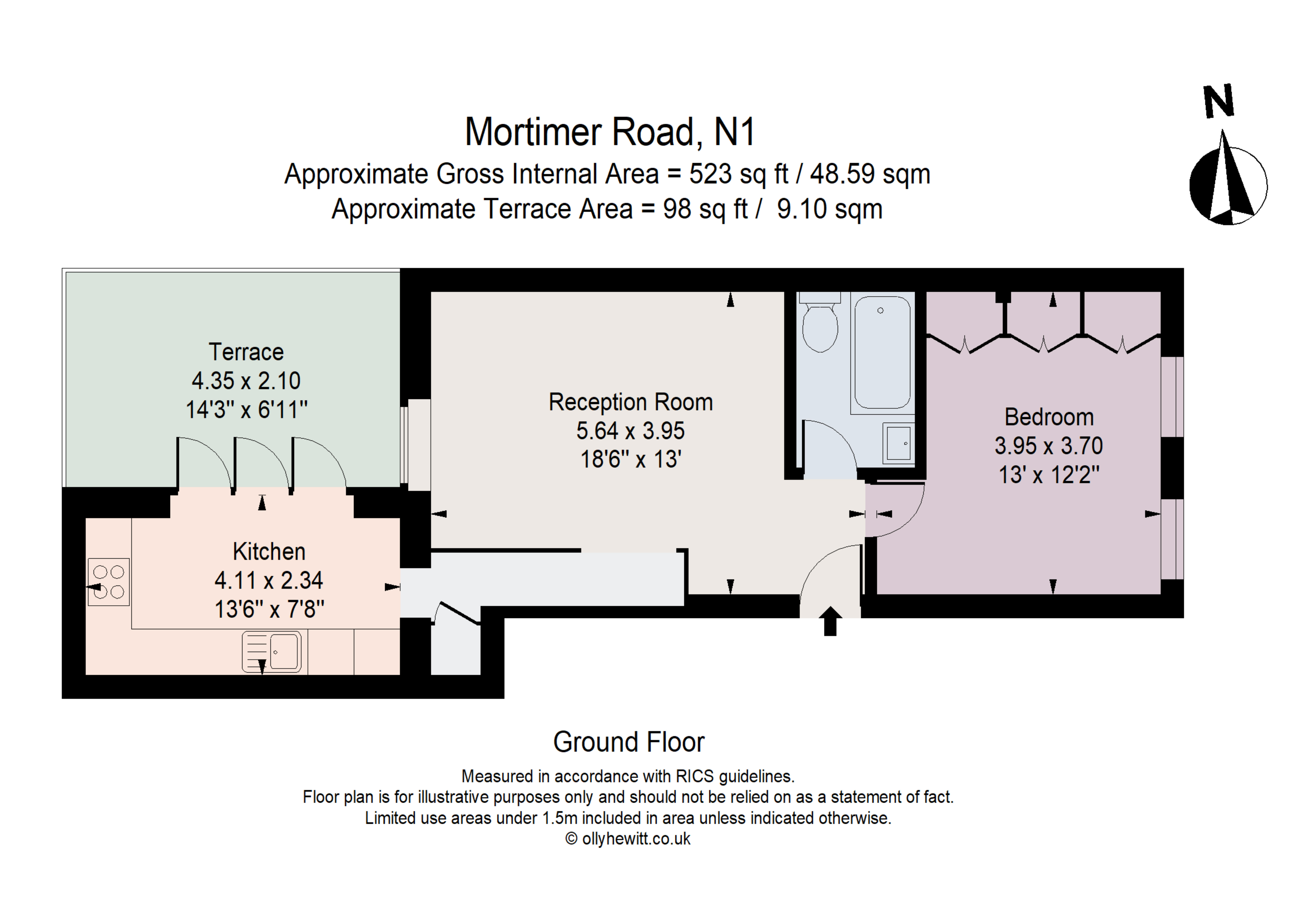 Mortimer Road, London, N1 floorplan