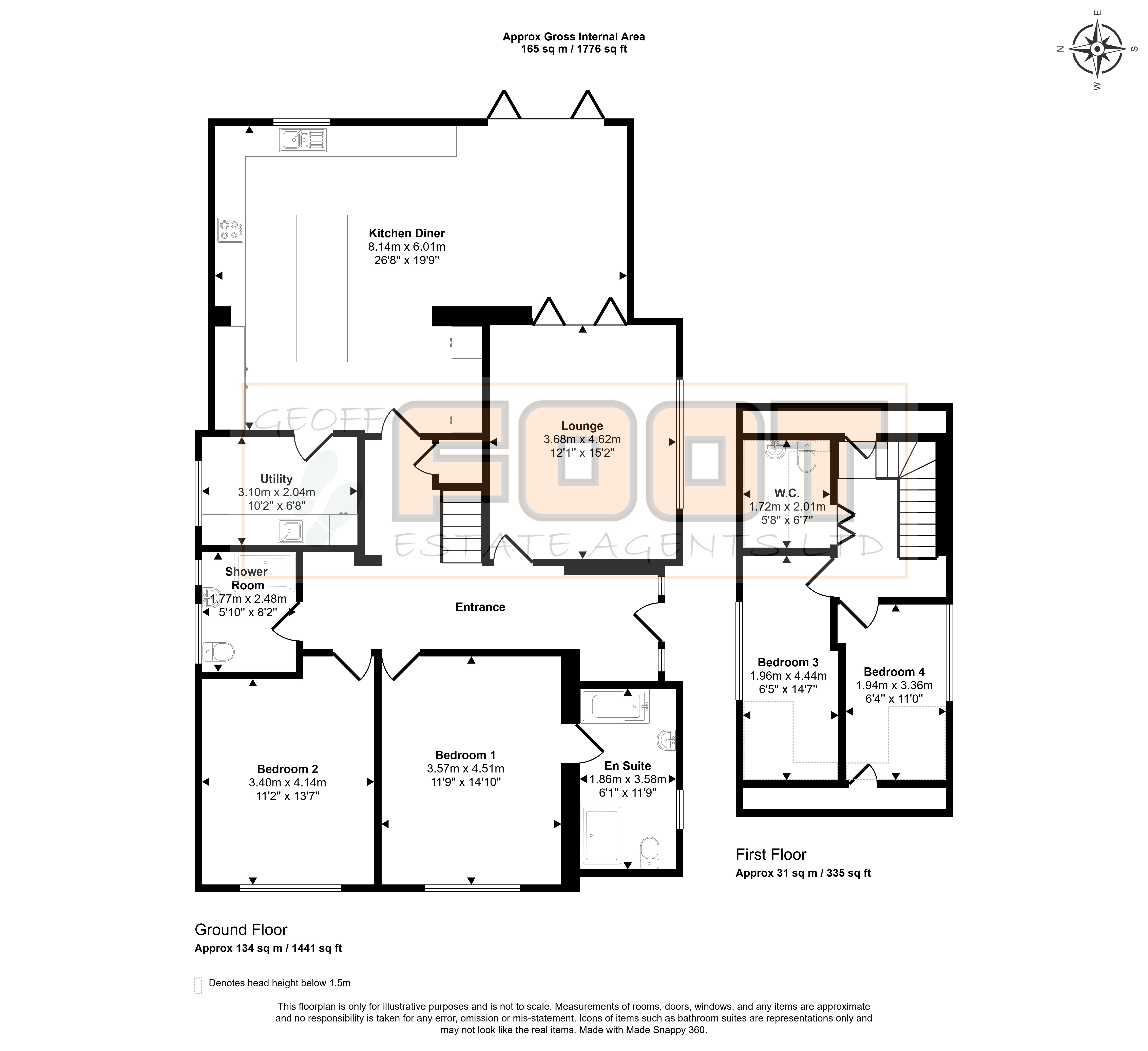 10, Garden Close, Hayling Island floorplan
