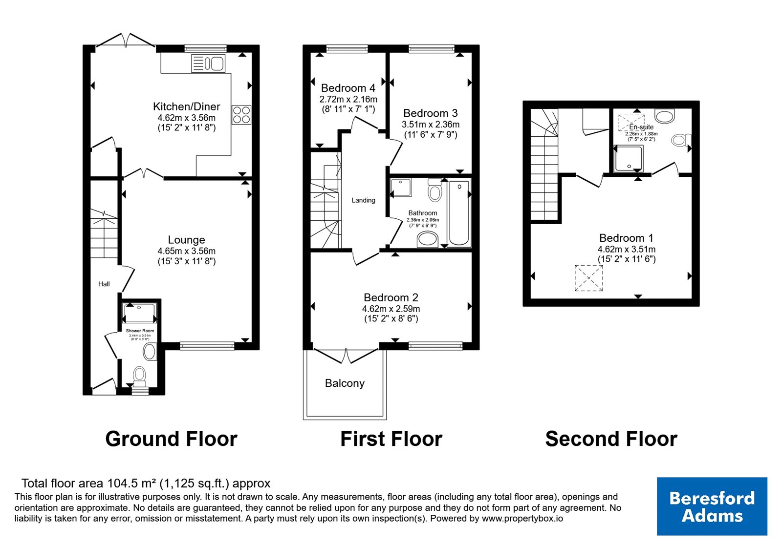 6, Afon Y Felin, Abersoch floorplan