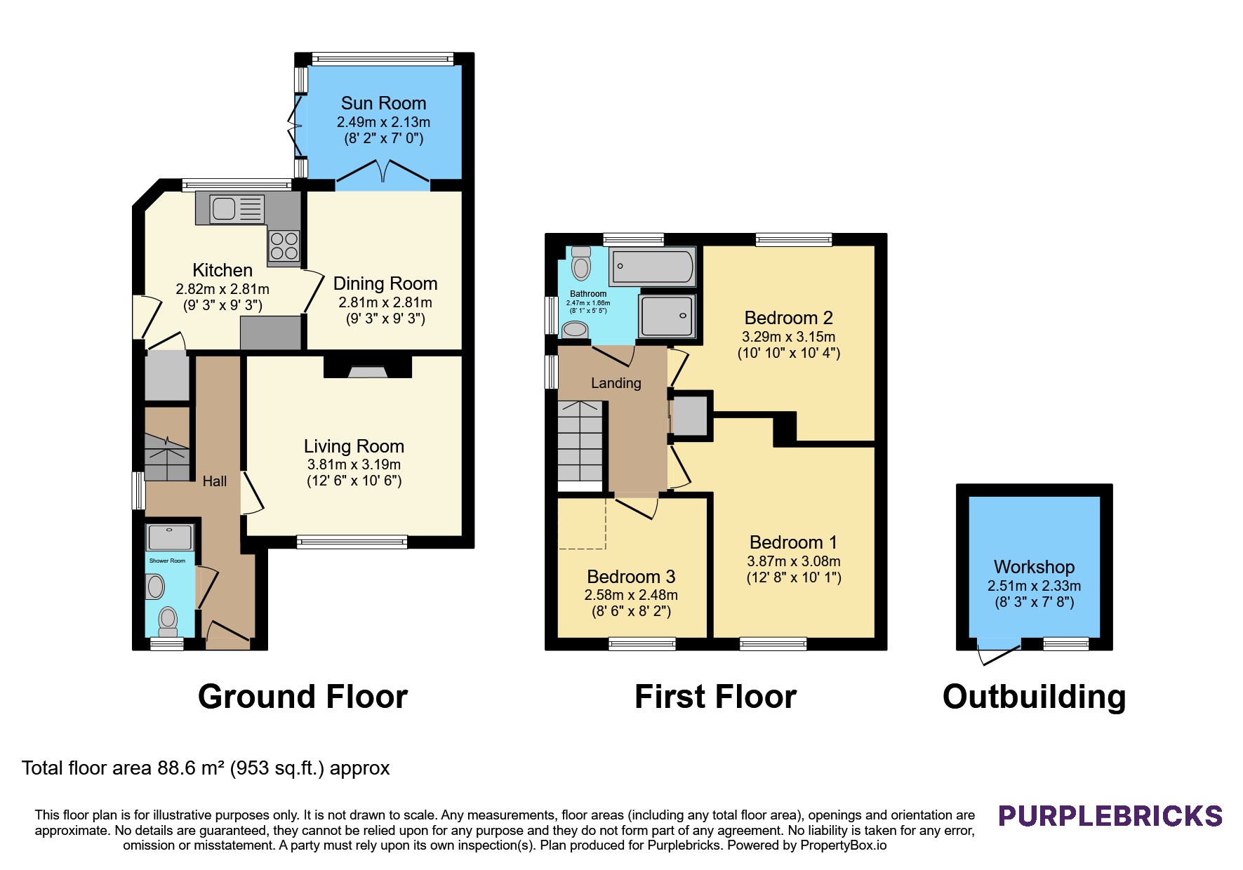 32, Little Heath Road, Woking floorplan
