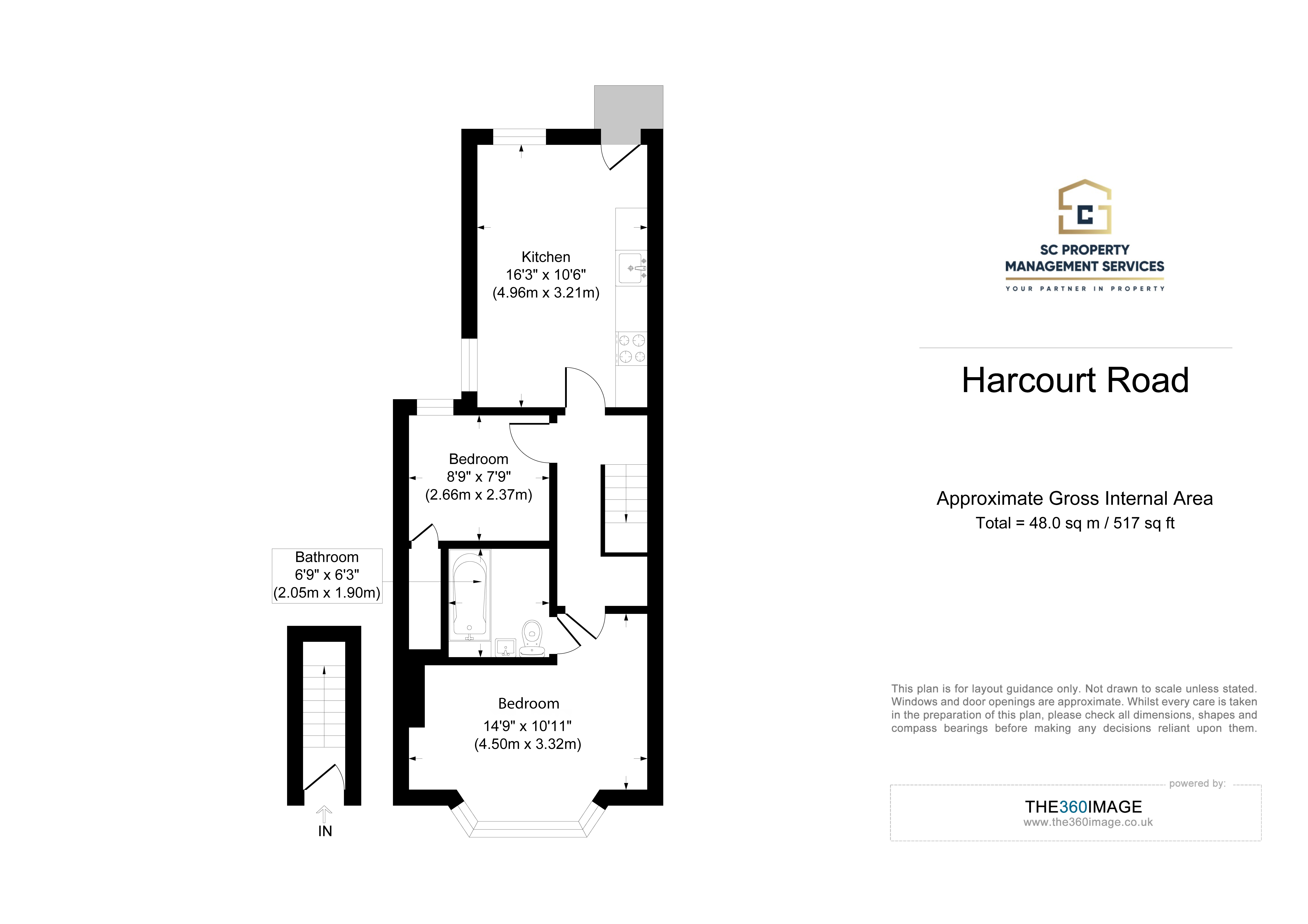 Harcourt Road, London floorplan