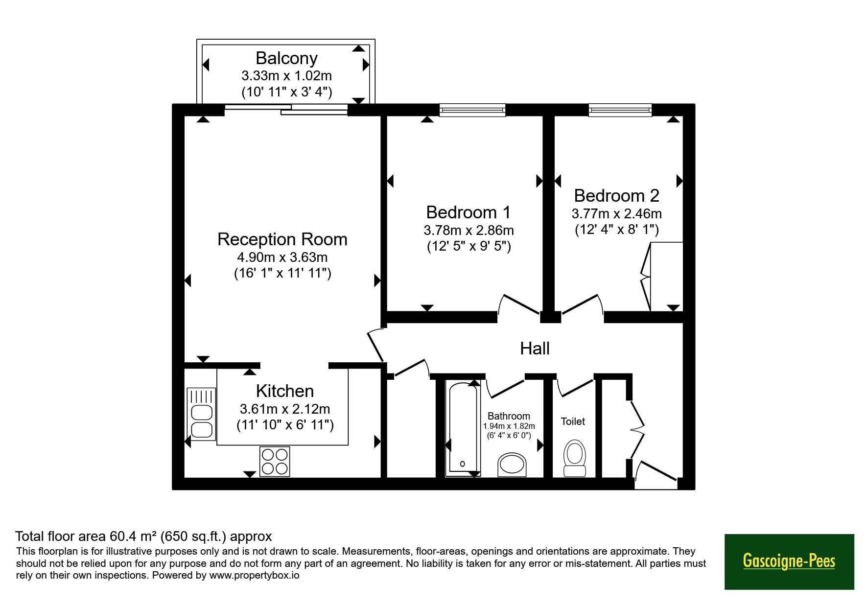 Audley Place, Sutton, SM2 floorplan