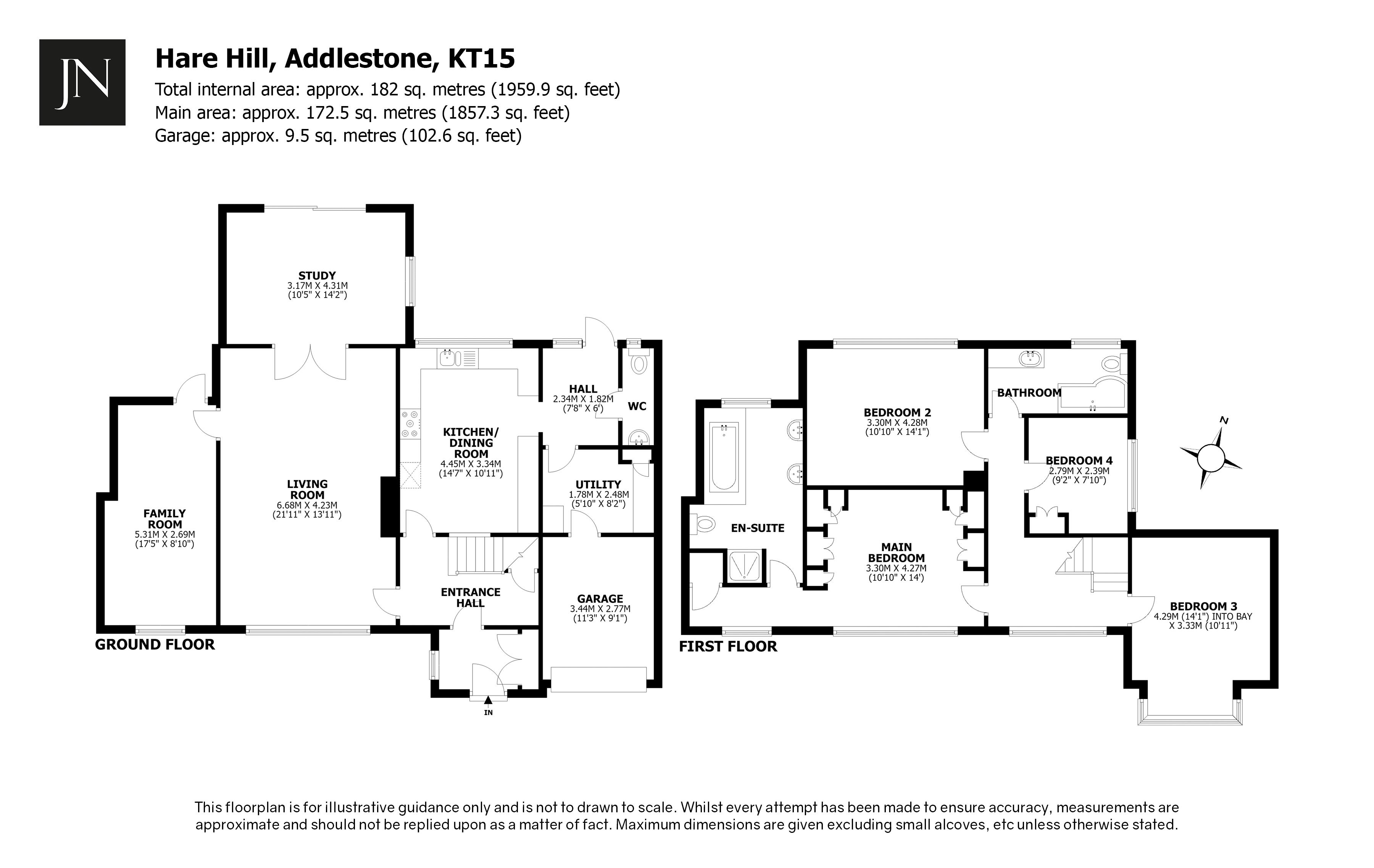 122, Hare Hill, Row Town floorplan