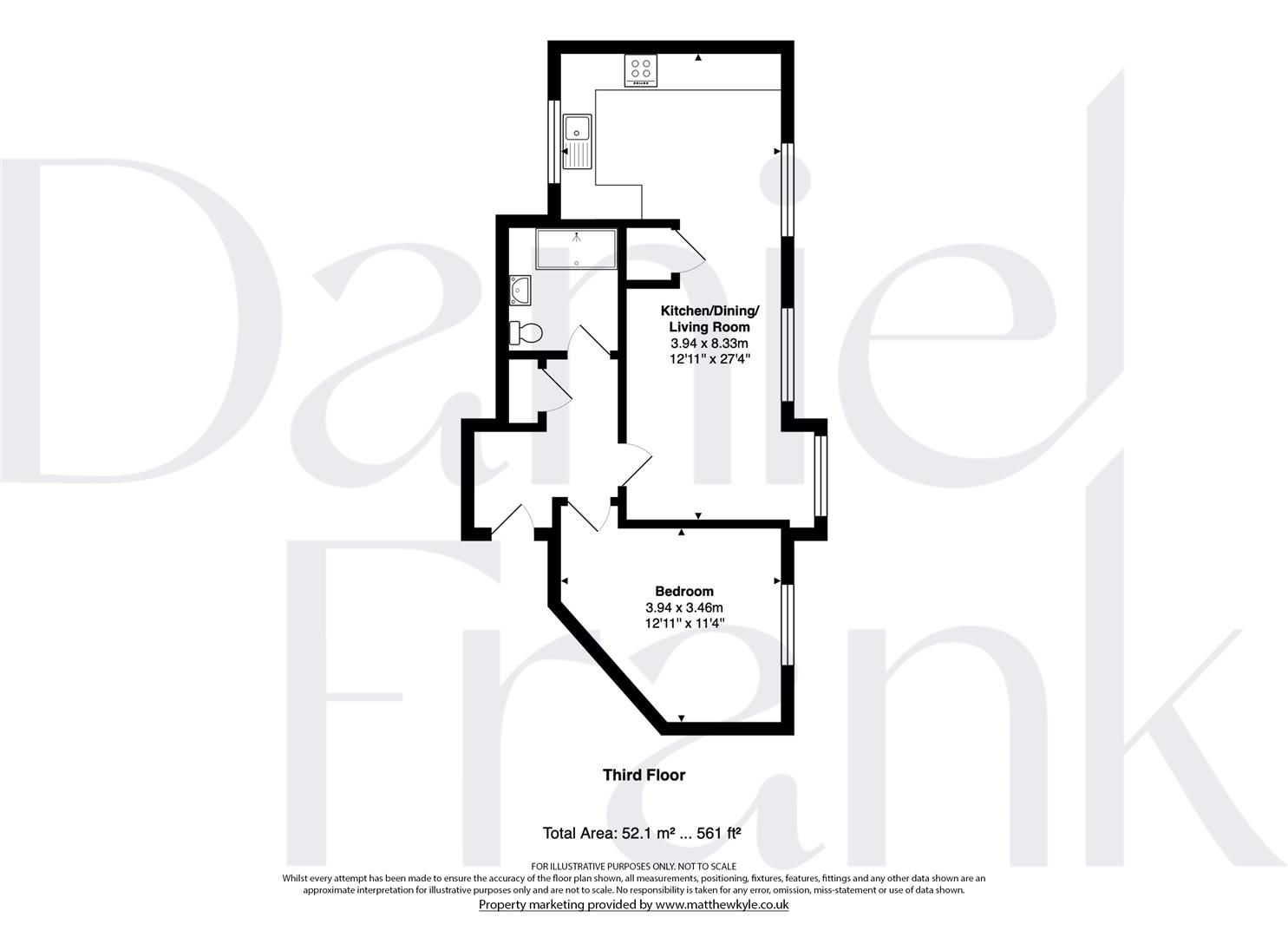 Flat 6, Purlieu House, Station Road, Epping floorplan